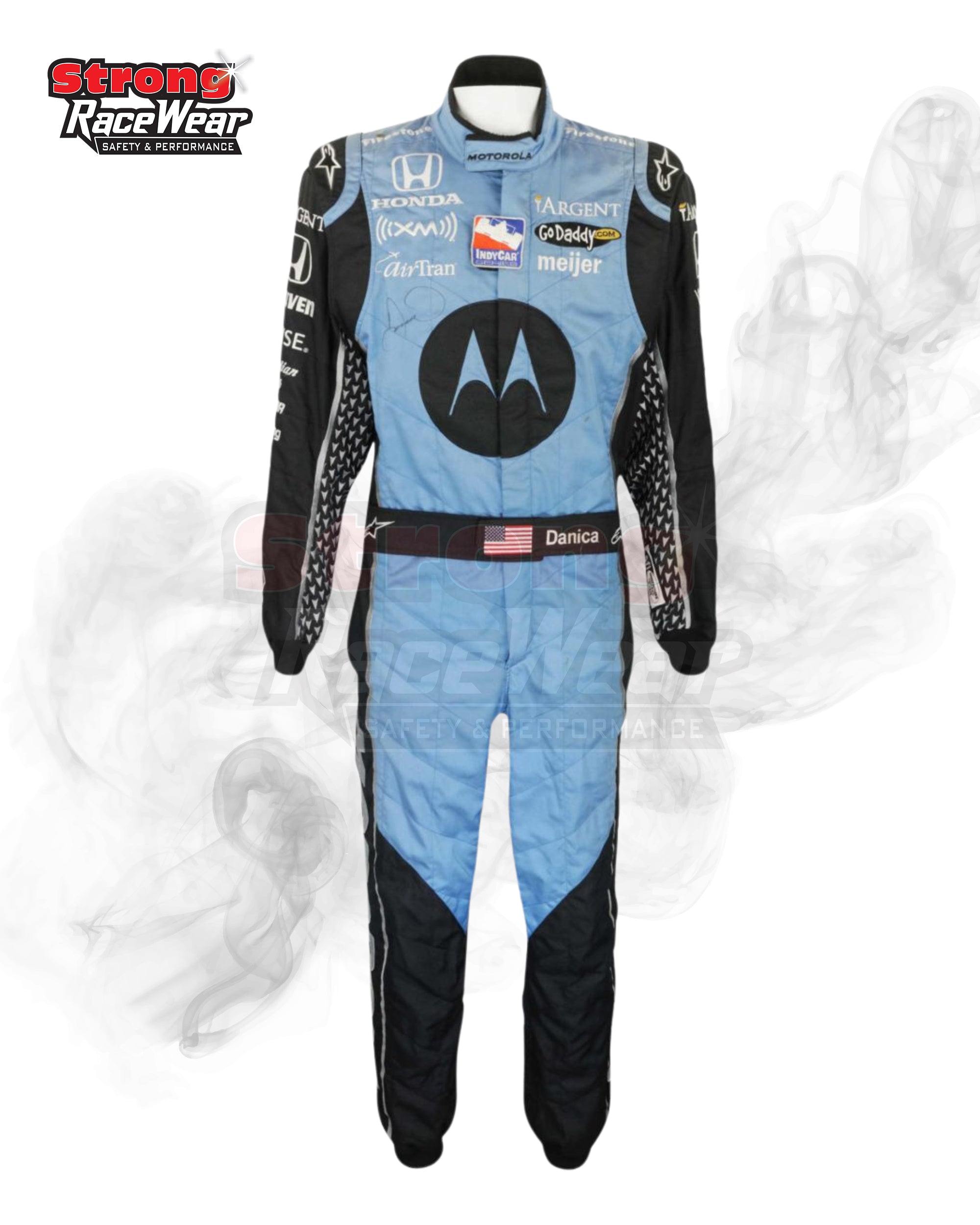 2007 Danica Patrick Green Indycar Racing Suit