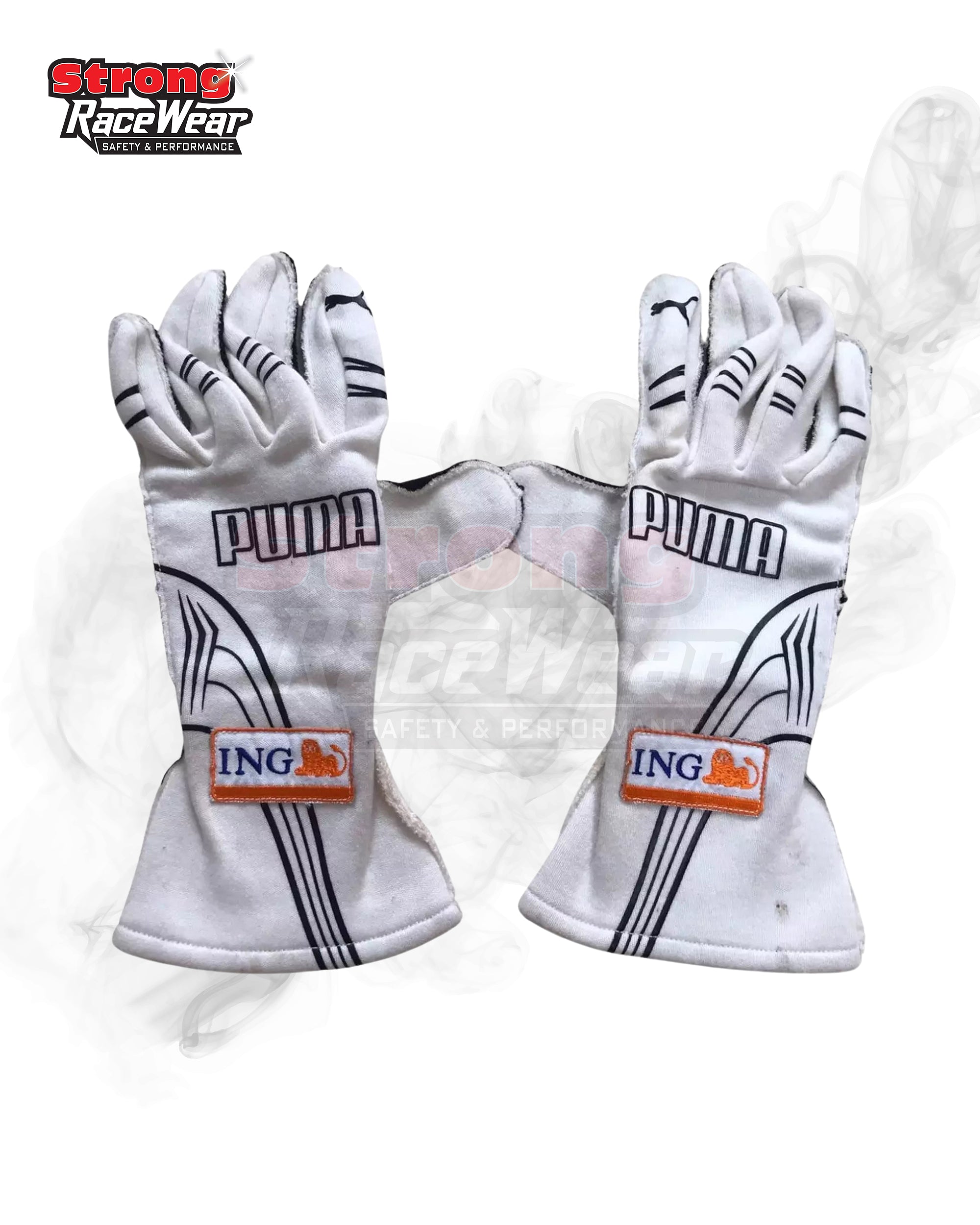 2009 Fernando Alonso Ing Renault F1 Puma Gloves Strong Racewear