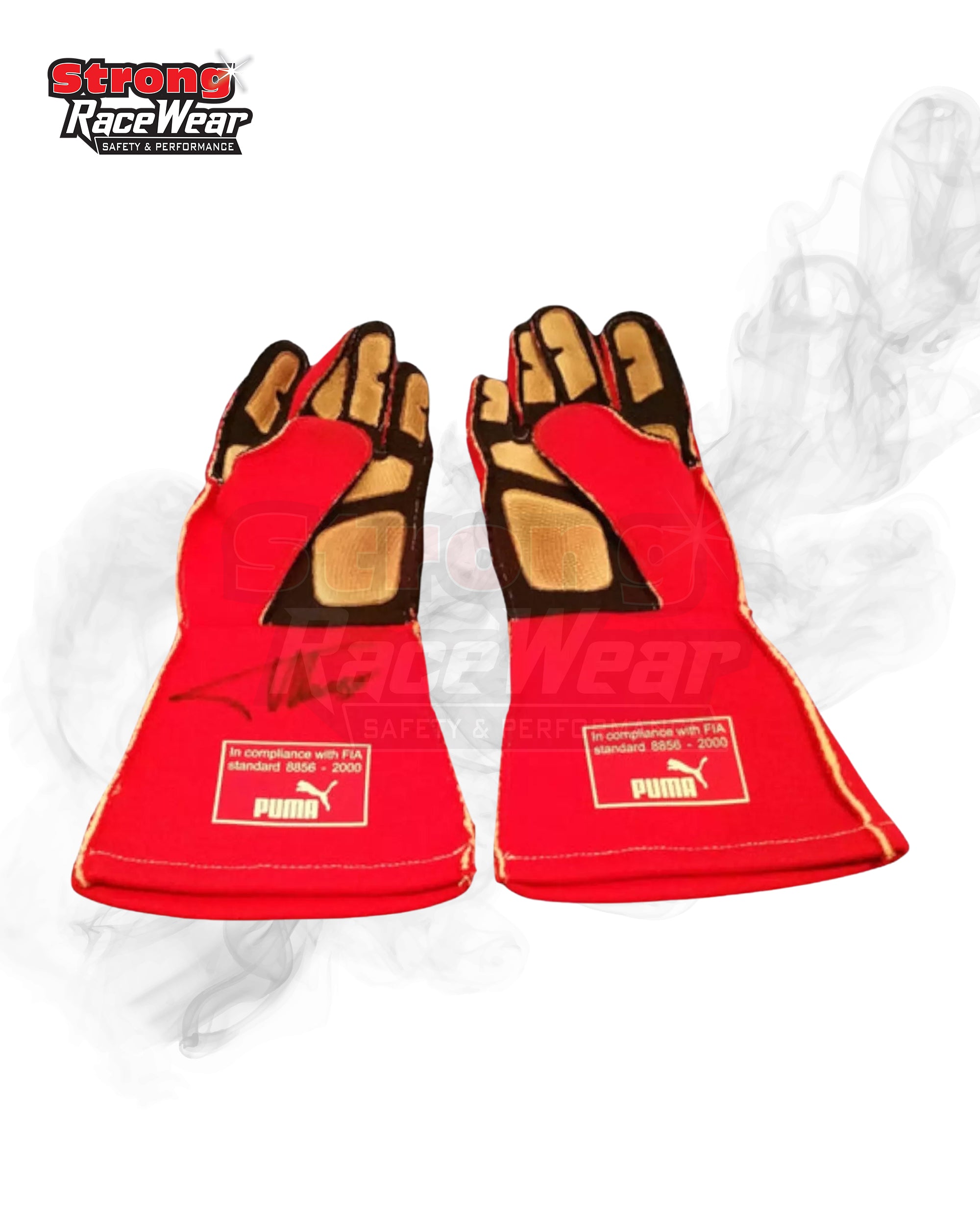 2014 Fernando Alonso Gloves Abu Dhabi GP Strong Racewear