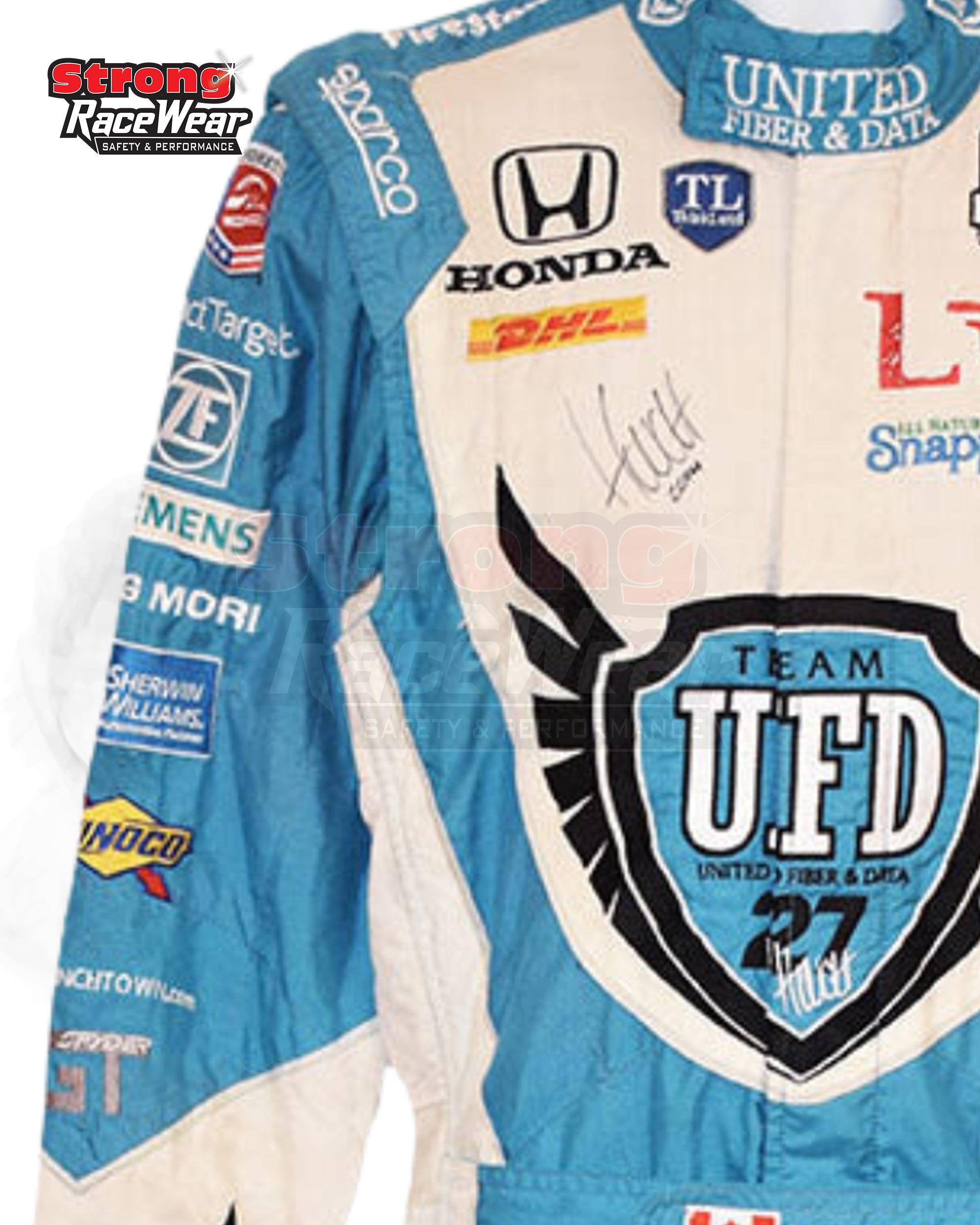 2014 James Hinchcliffe Autosport Indycar Race Worn Suit