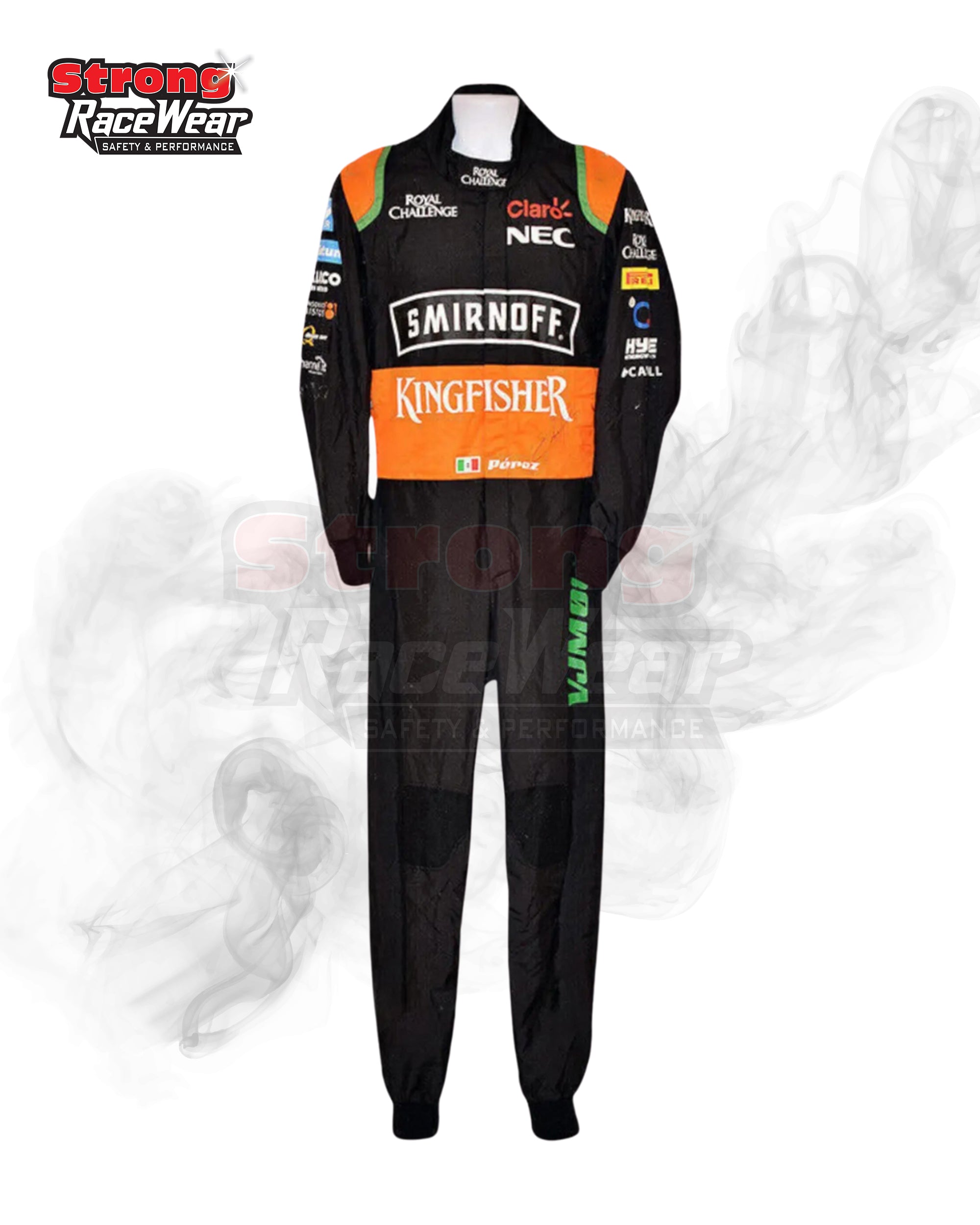 2015 Sergio Perez Race Worn Force India Formula One Suit