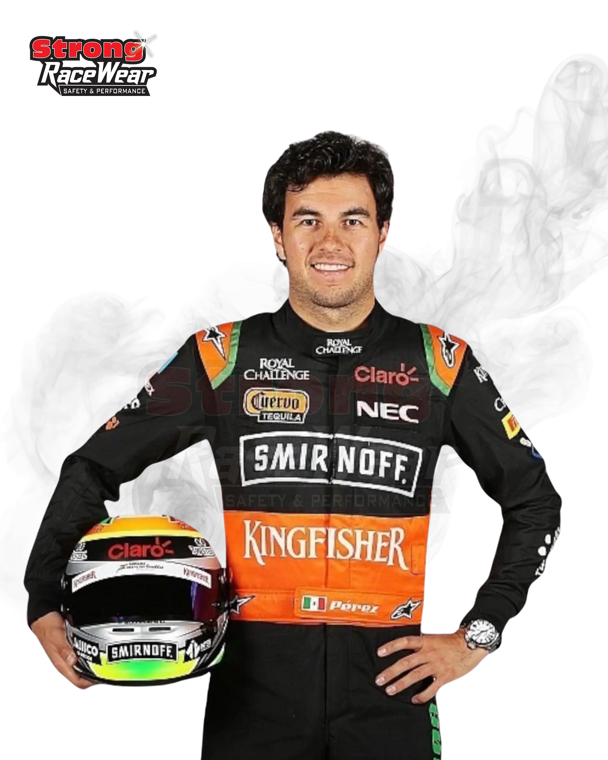 2015 Sergio Perez Race Worn Force India Formula One Suit