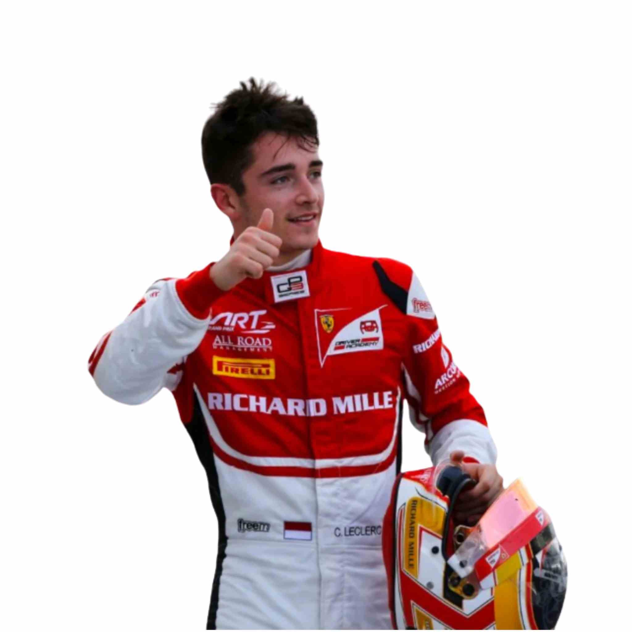 2016 Charles Leclerc Ferrari F1 Racing Suit