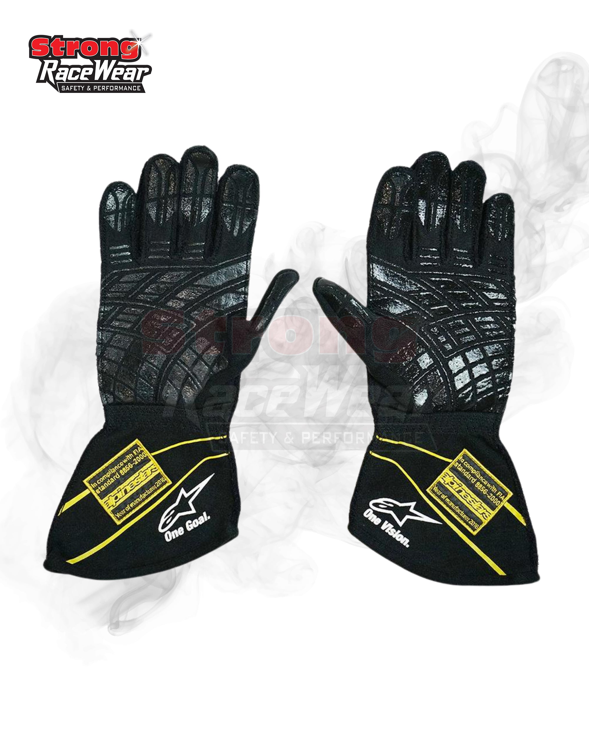 2017 Carlos Sainz Renault F1 Race Gloves Strong Racewear