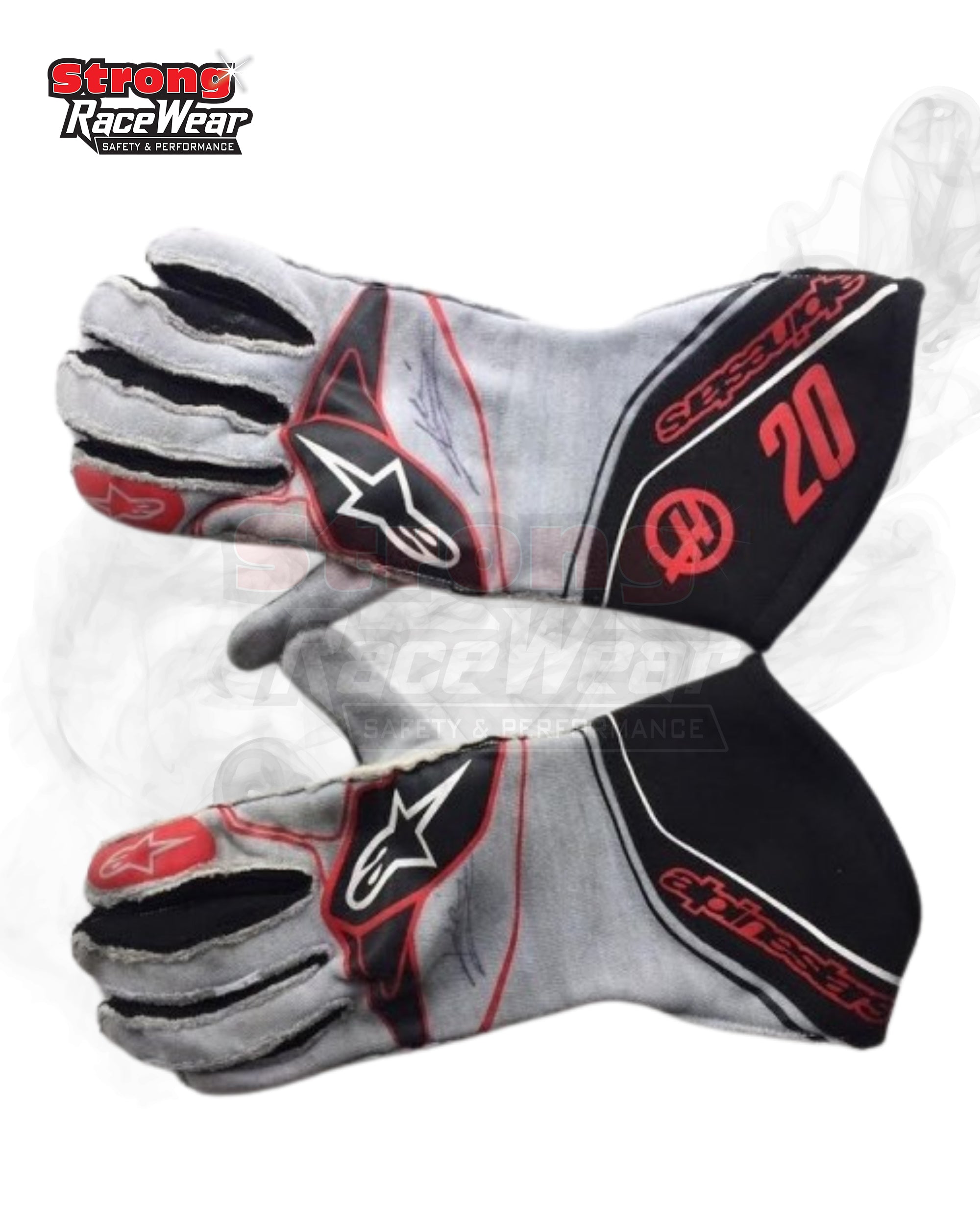 2017 Kevin Magnussen Haas F1 Team Gloves Strong Racewear