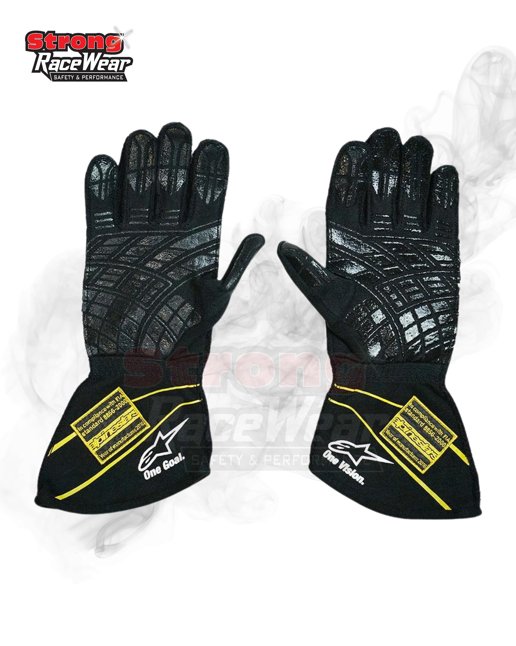 2017 Nico Hulkenberg F1 Race Gloves Strong Racewear