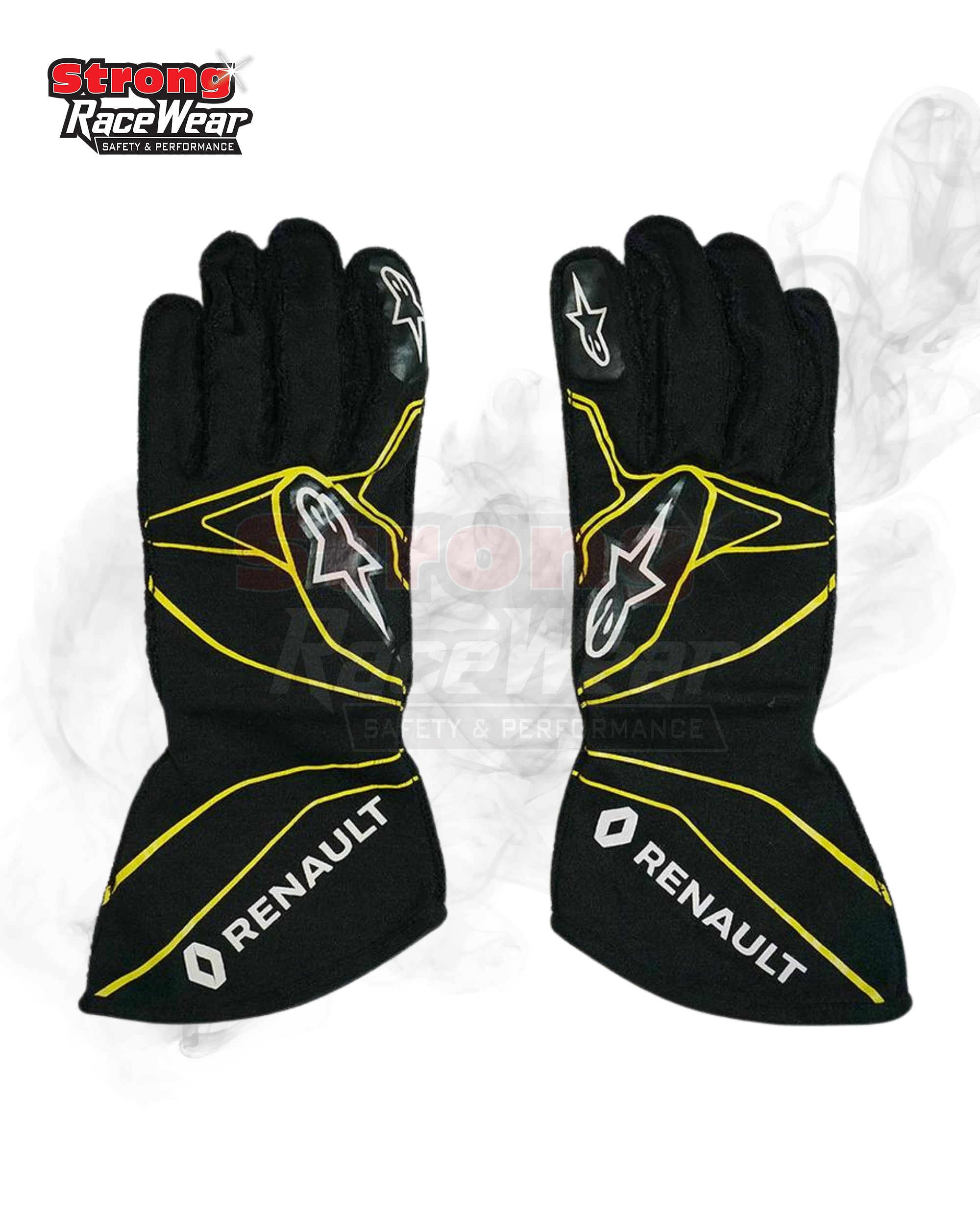 2018 Carlos Sainz Renault F1 Team Race Gloves Strong Racewear