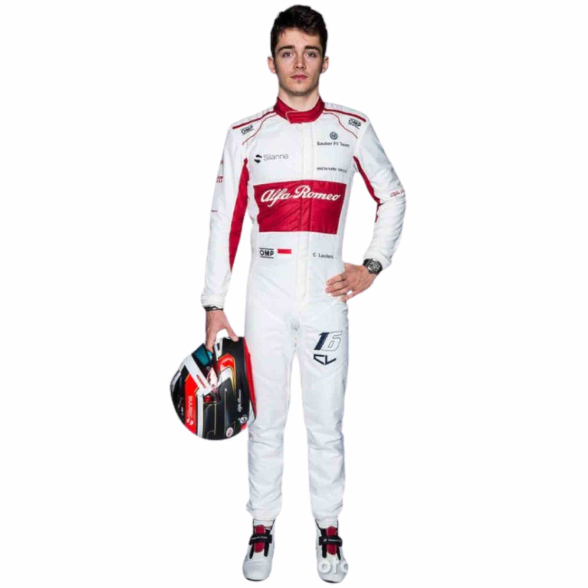 2018 Charles Leclerc Alfa Romeo Sauber Formula One Suit