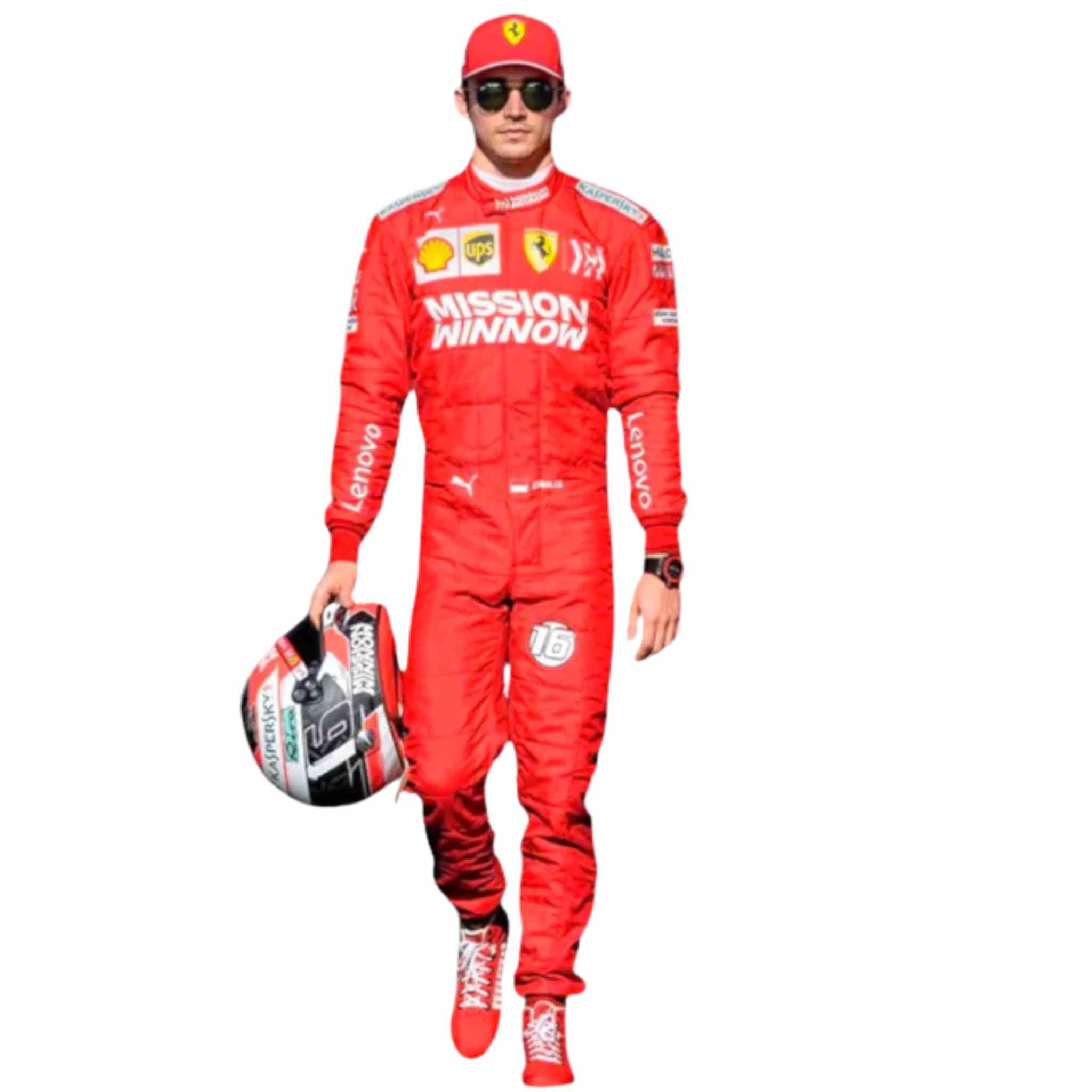 2019 Charles Leclerc Race Mission Winnow Scuderia Ferrari F1 Suit
