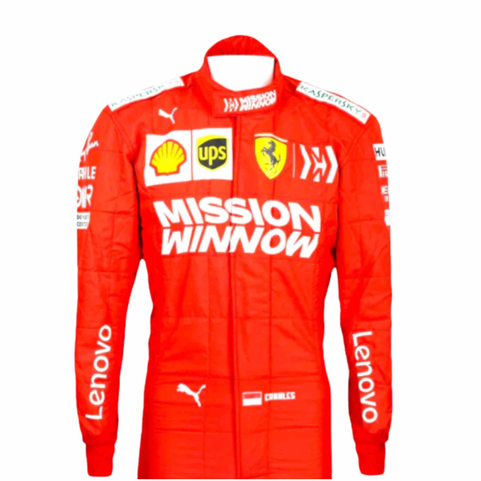 2019 Charles Leclerc Race Mission Winnow Scuderia Ferrari F1 Suit