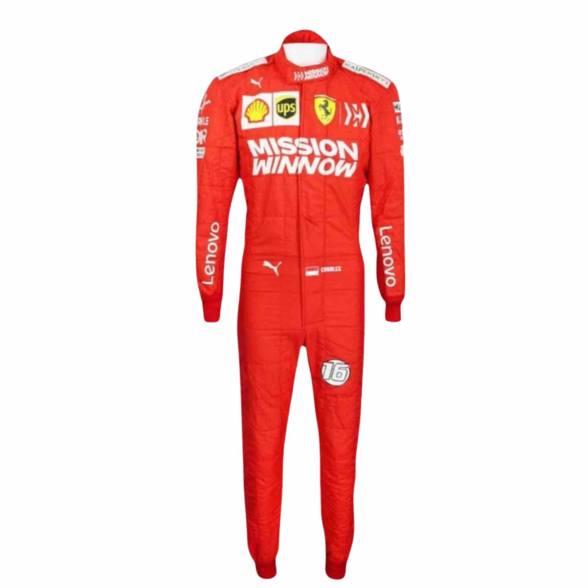 2019 Charles Leclerc Race Mission Winnow Scuderia Ferrari F1 Suit