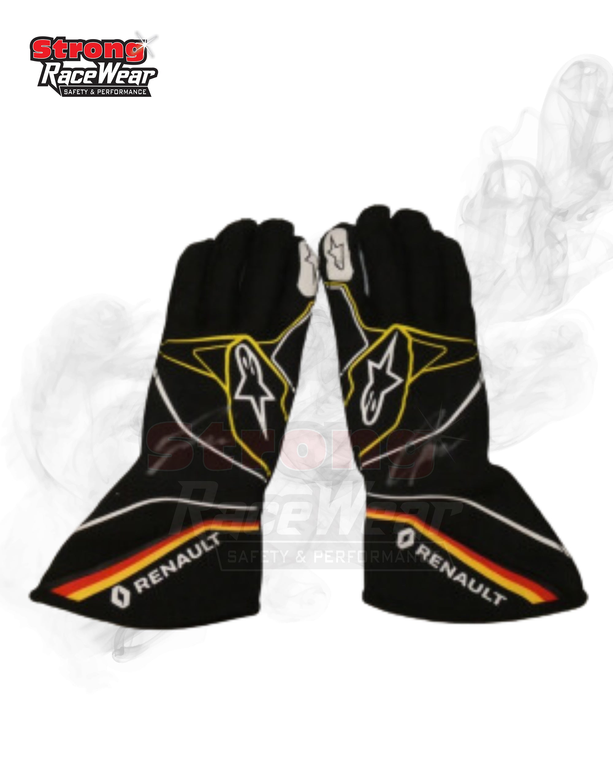 2019 Nico Hulkenberg Renault F1 Race Gloves Strong Racewear