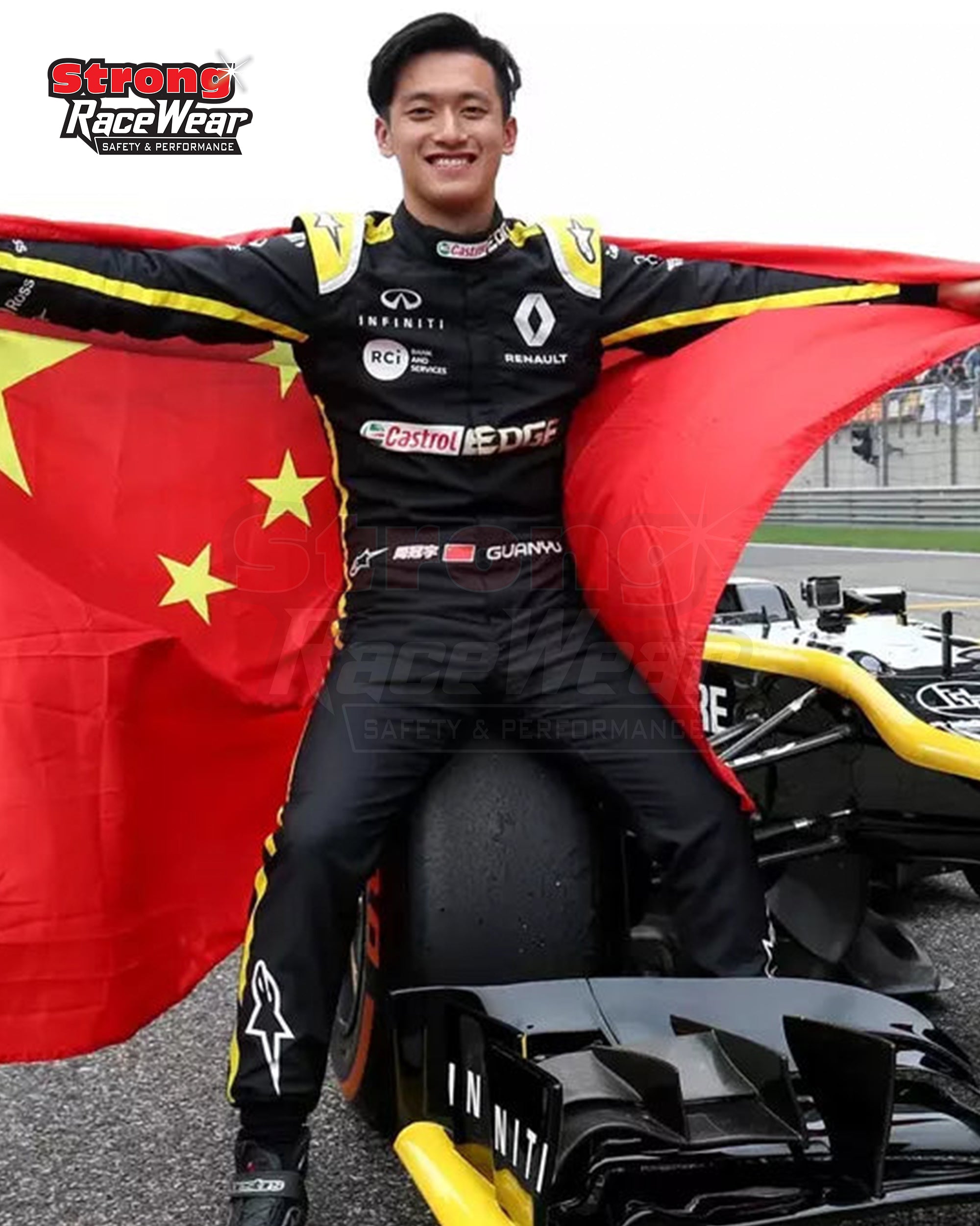 2019 Zhou Guanyu Renault F2 Race Suit