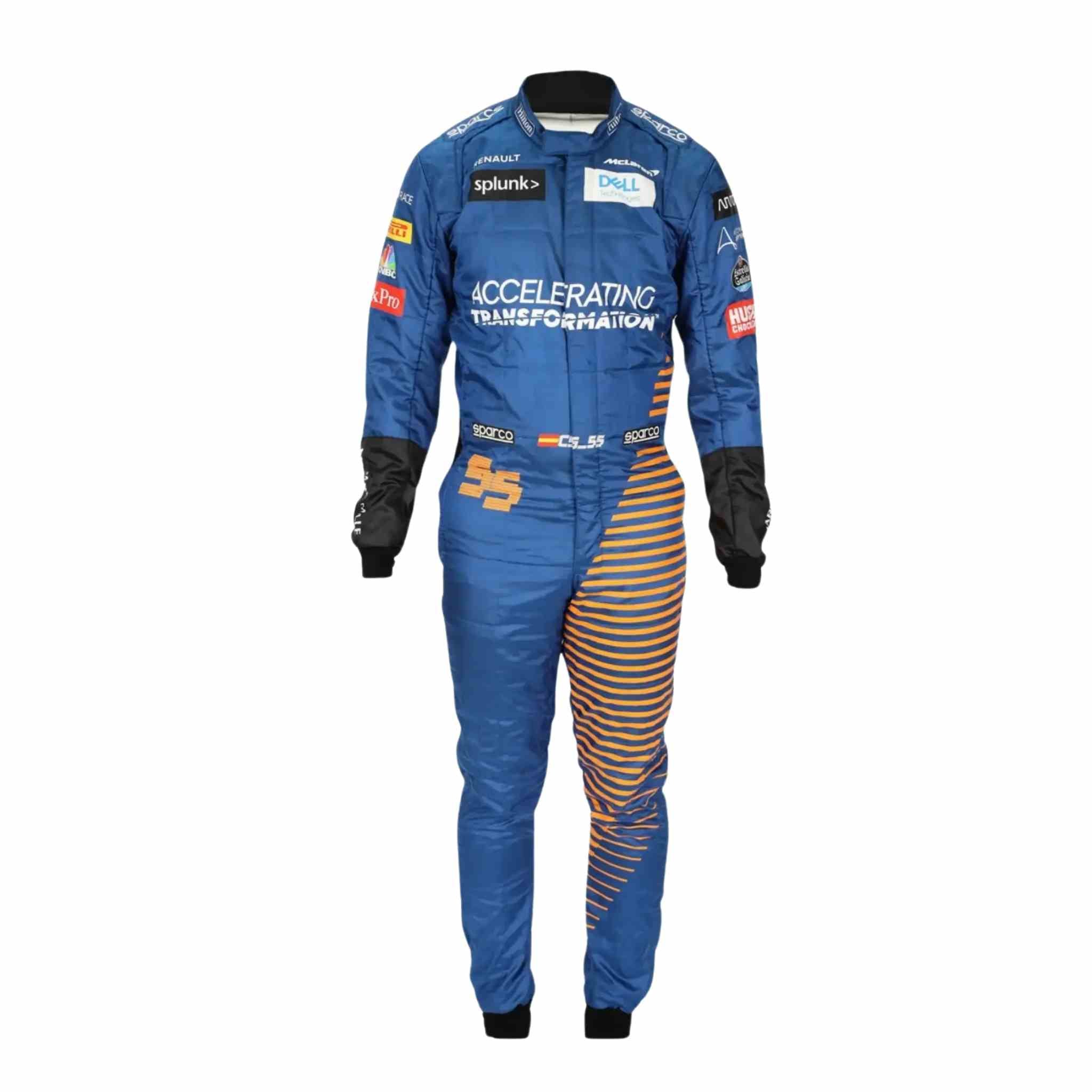 2020 Carlos Sainz Jr Mclaren Team F1 Racing Suit
