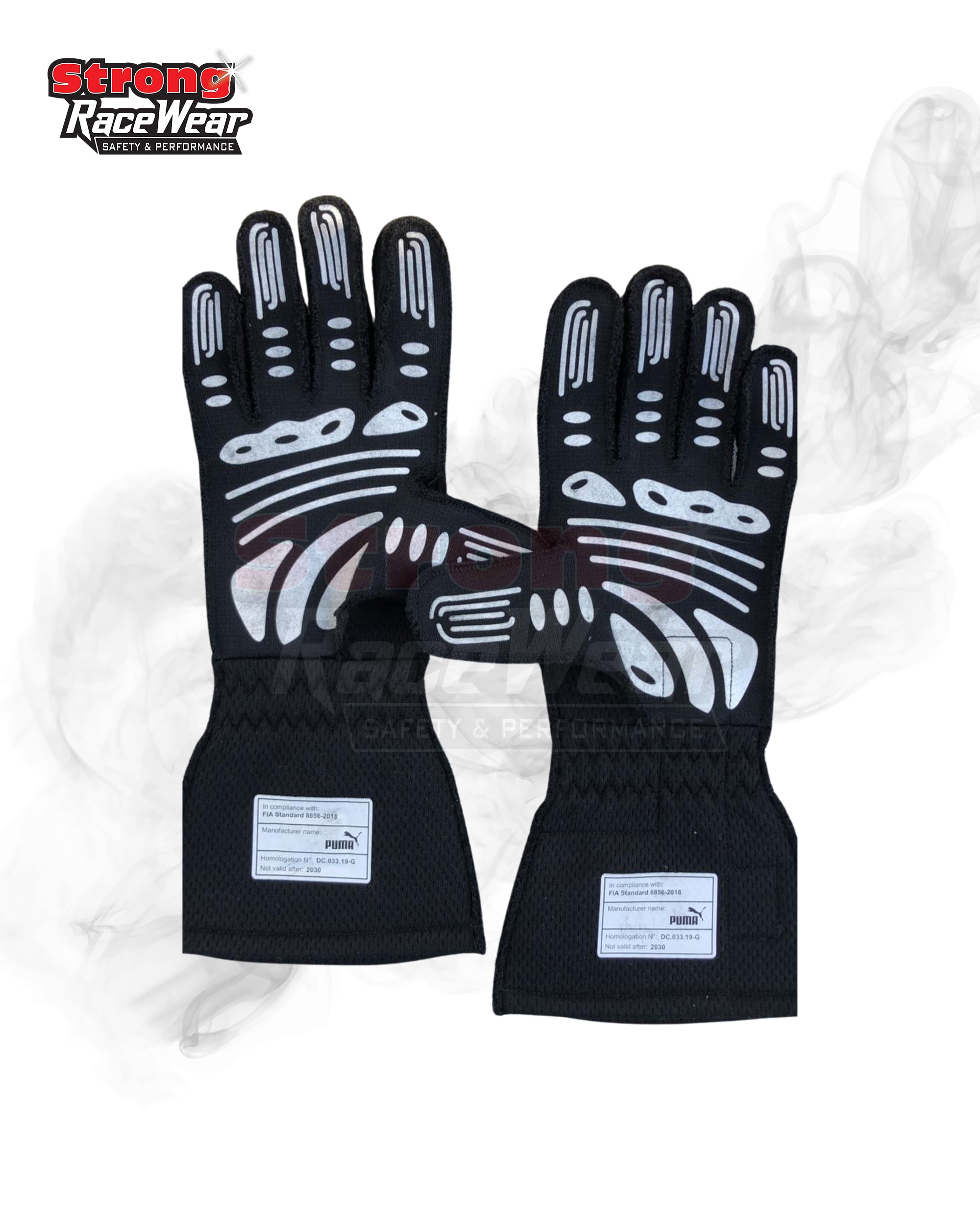 2020 Lewis Hamilton F1 Black Racing Gloves Strong Racewear