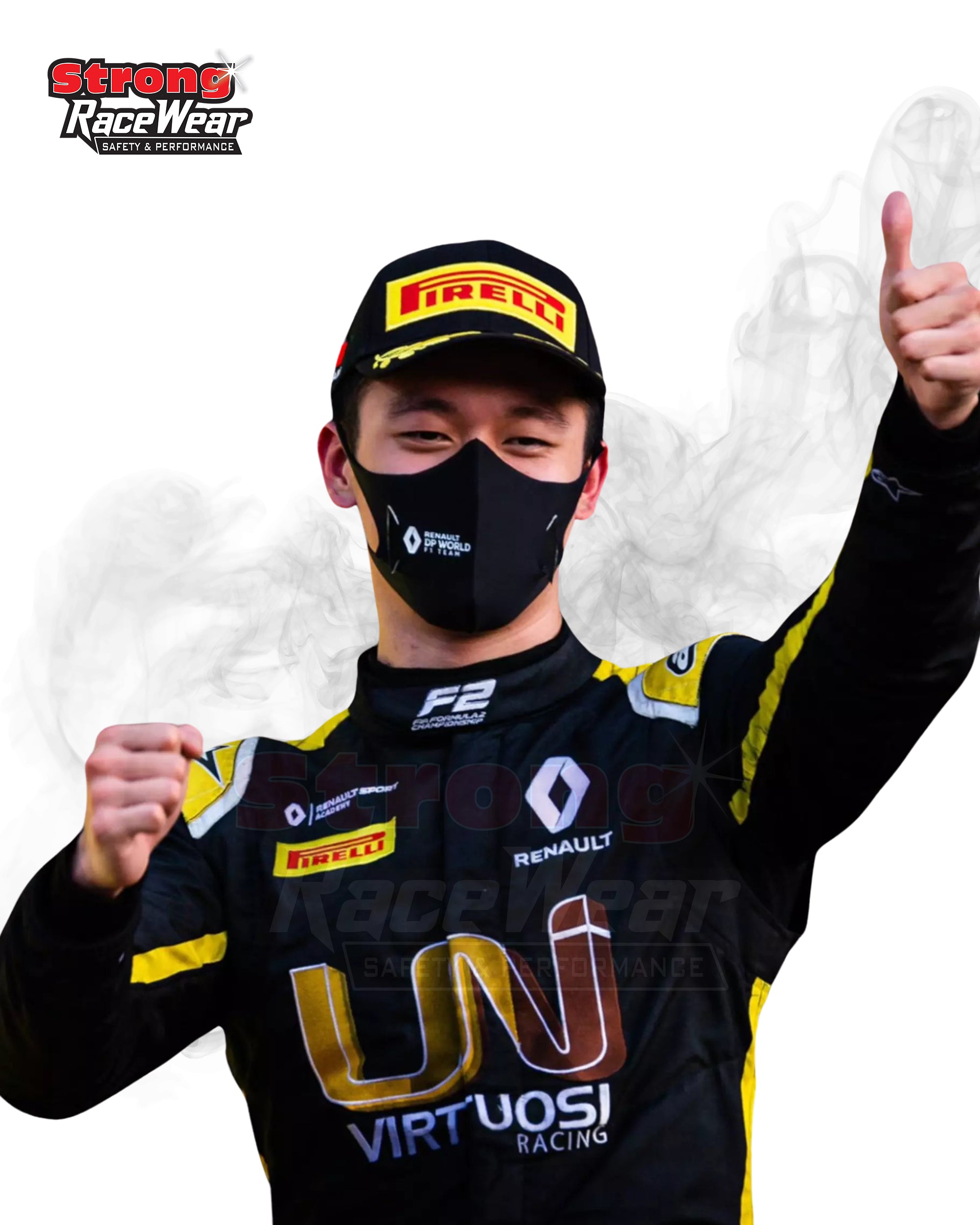 2020 Zhou Guanyu Renault F2 Face Suit