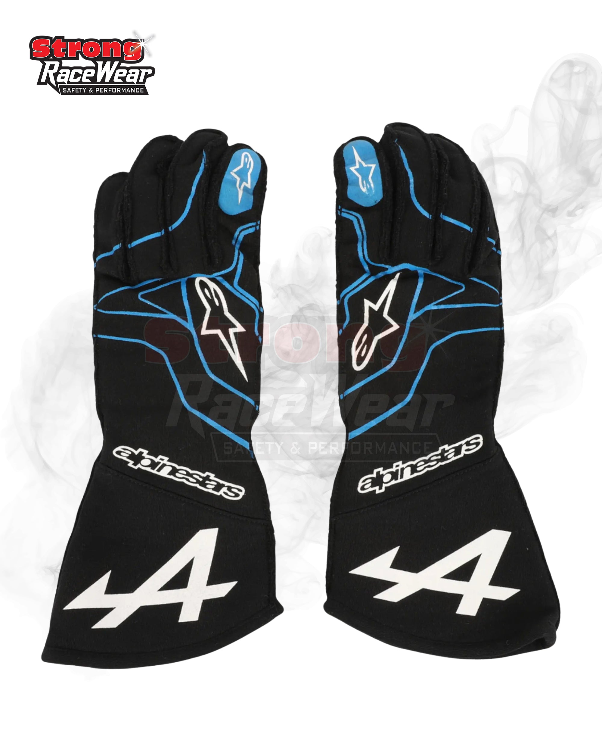 2021 Esteban Ocon Race Gloves Strong Racewear