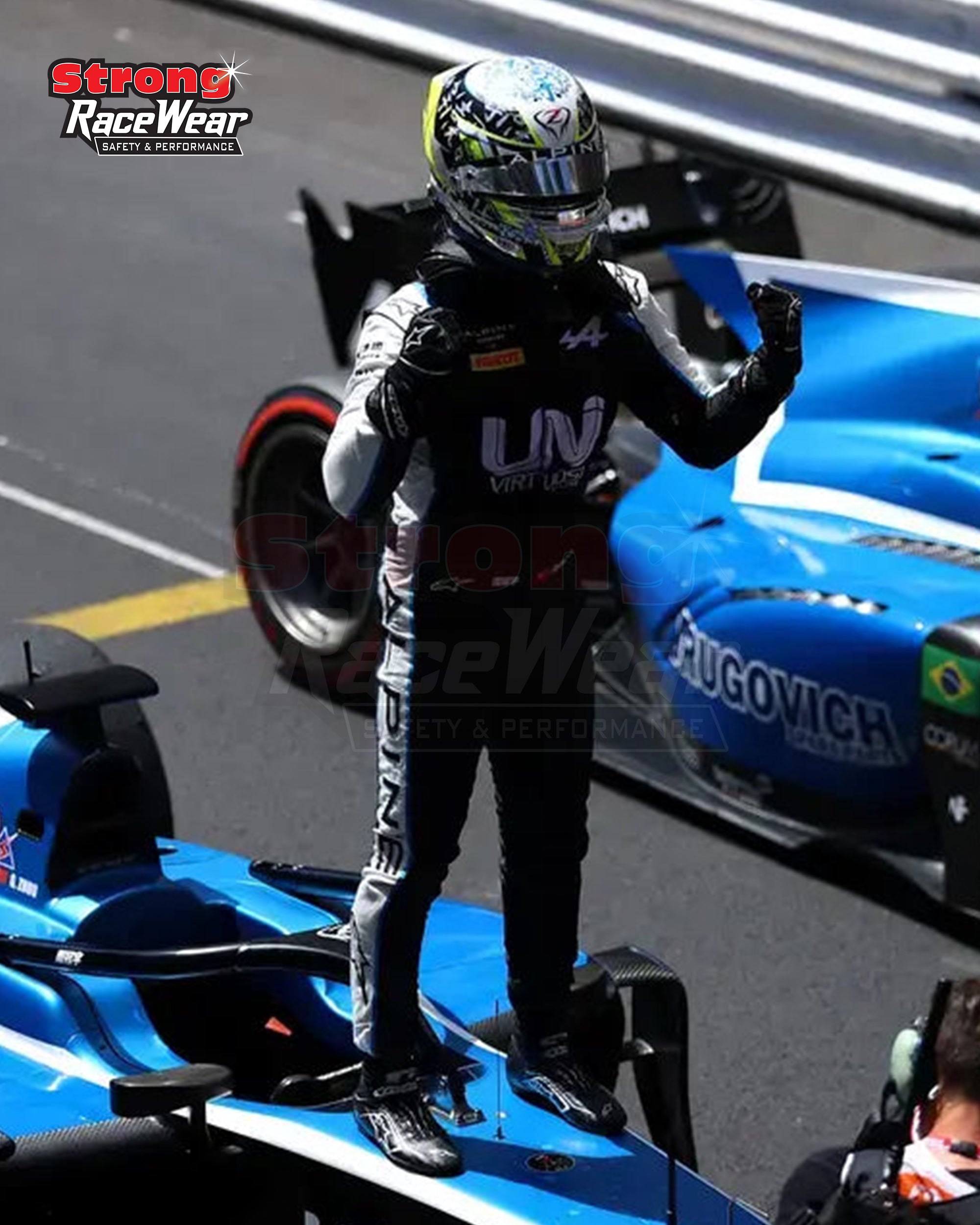 2021 Zhou Guanyu Formula 2 Race Suit