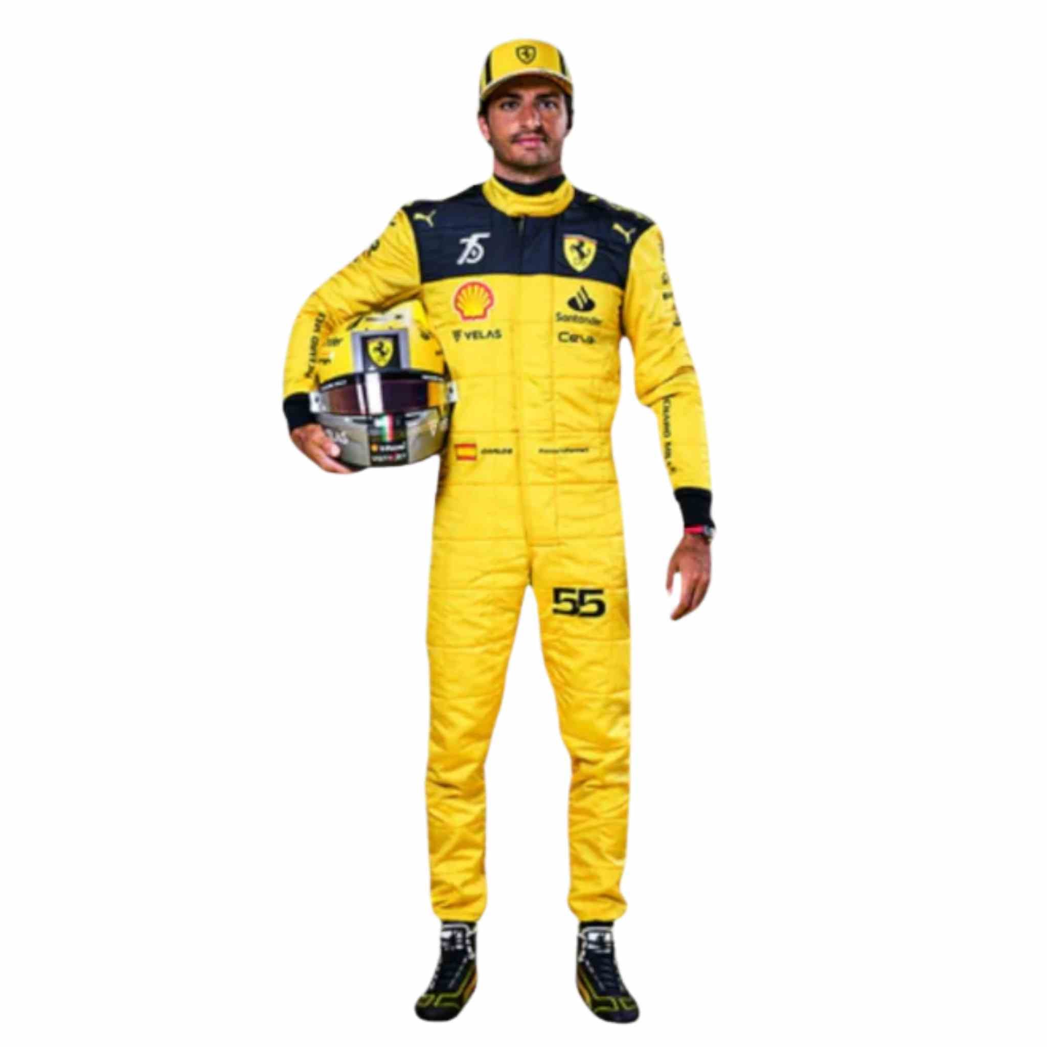 2022 Carlos Sainz Ferrari 75th anniversary Suit F1 Special Racing Edition