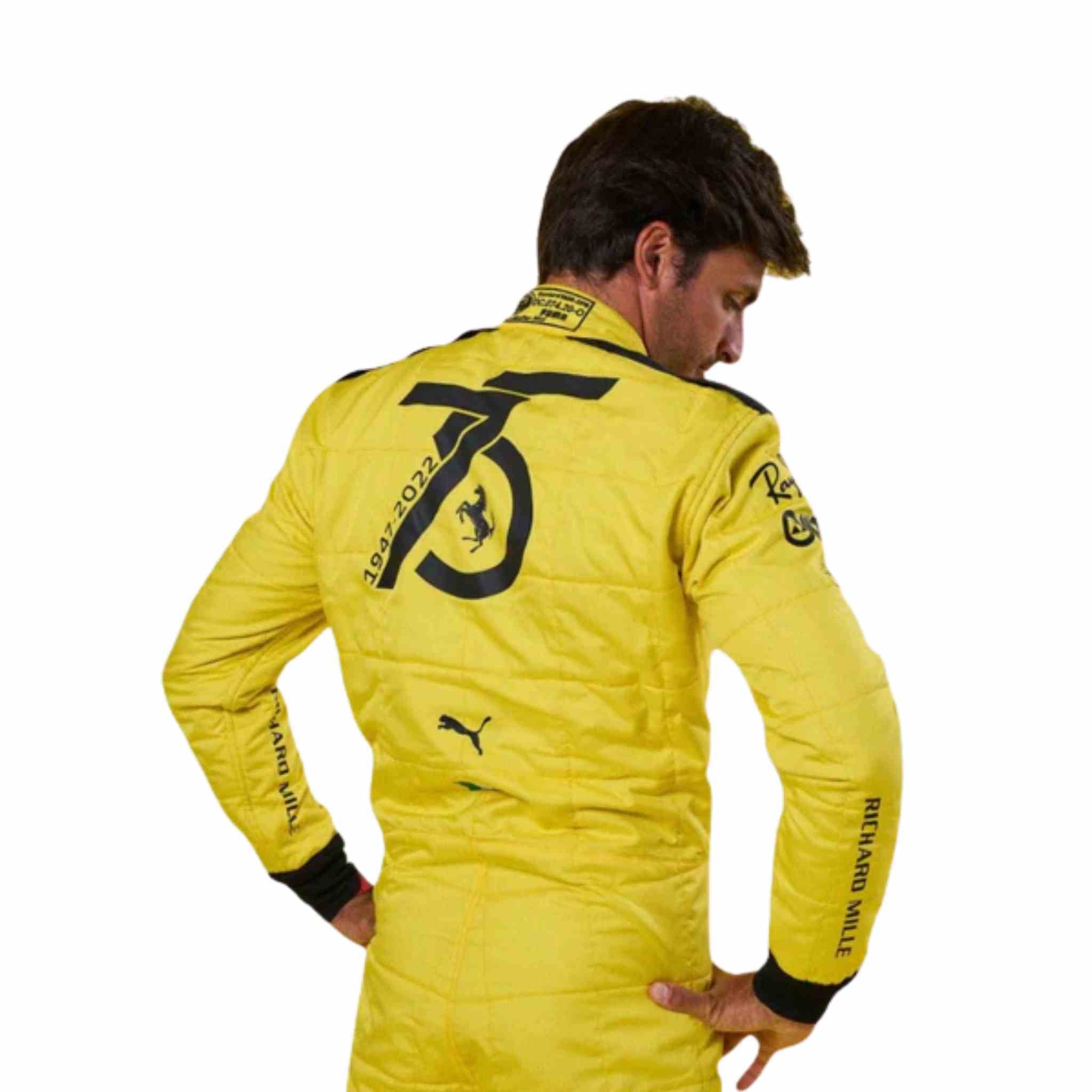 2022 Carlos Sainz Ferrari 75th anniversary Suit F1 Special Racing Edition