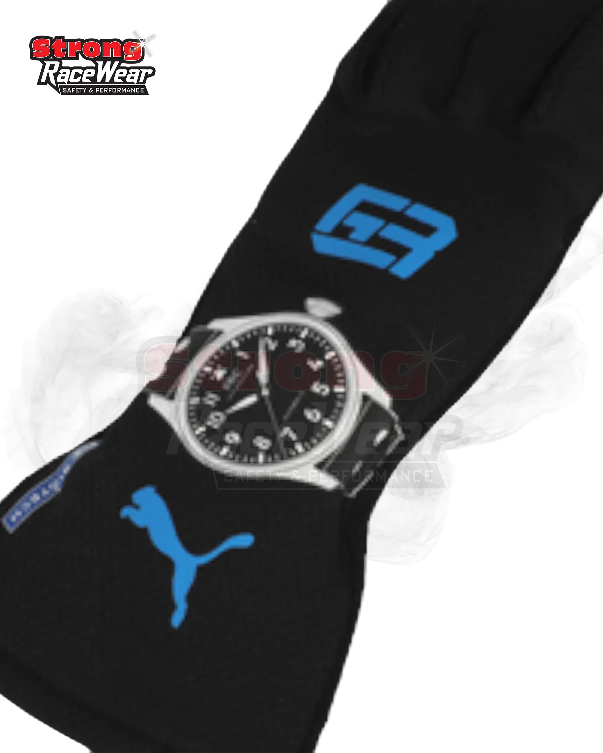 2022 George Russell Race Gloves Strong Racewear