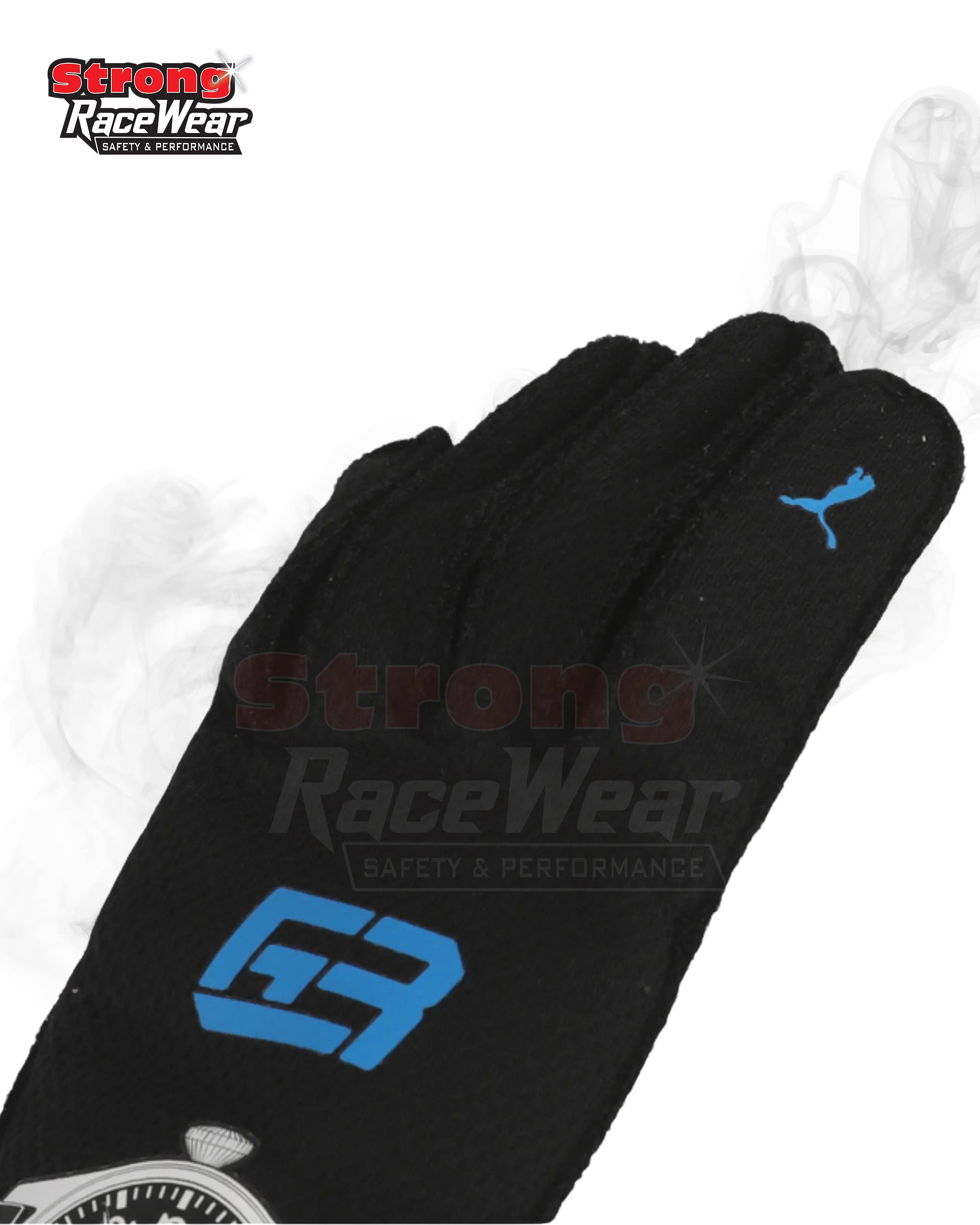 2022 George Russell Race Gloves Strong Racewear