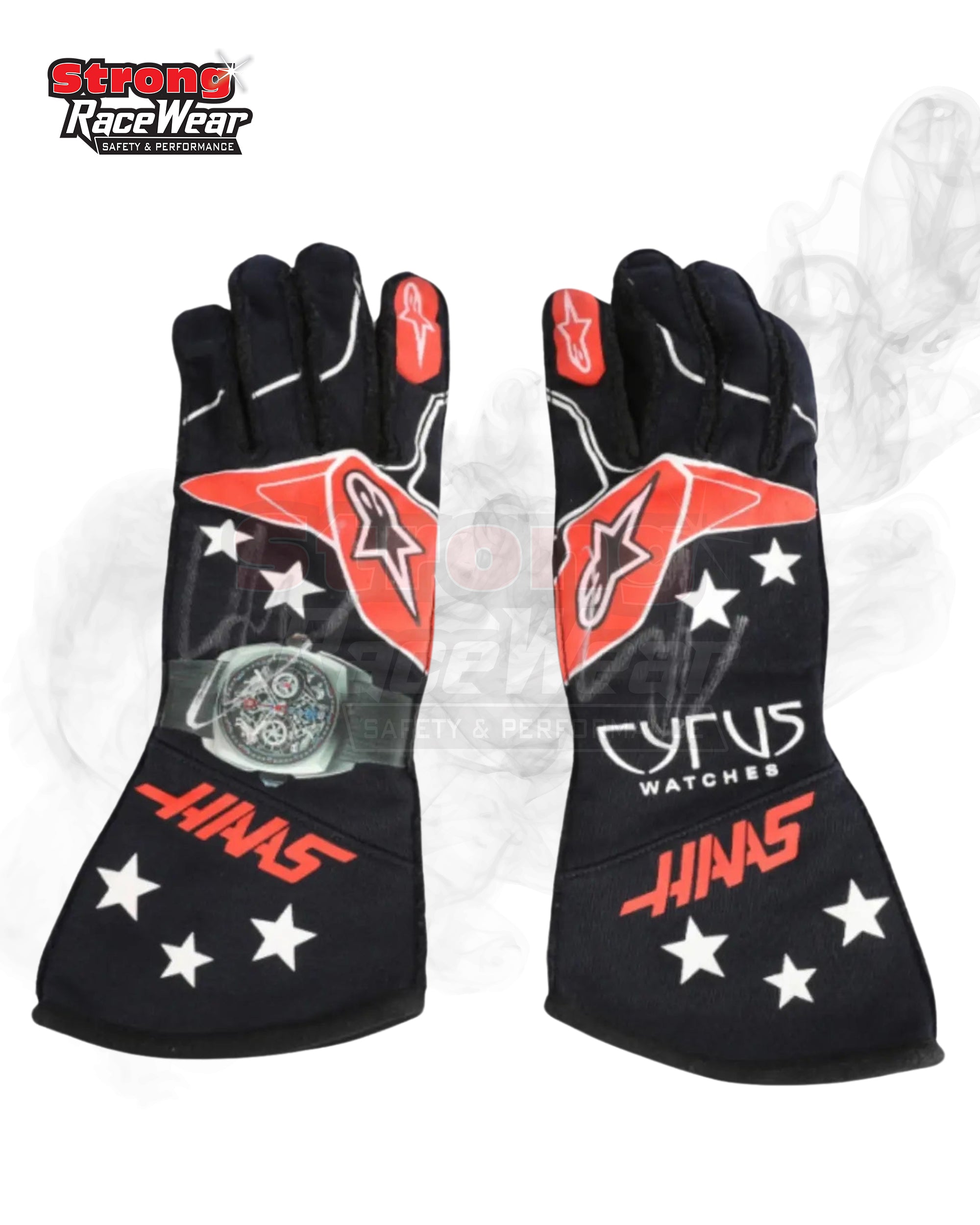 2022 Kevin Magnussen Racing Gloves Strong Racewear