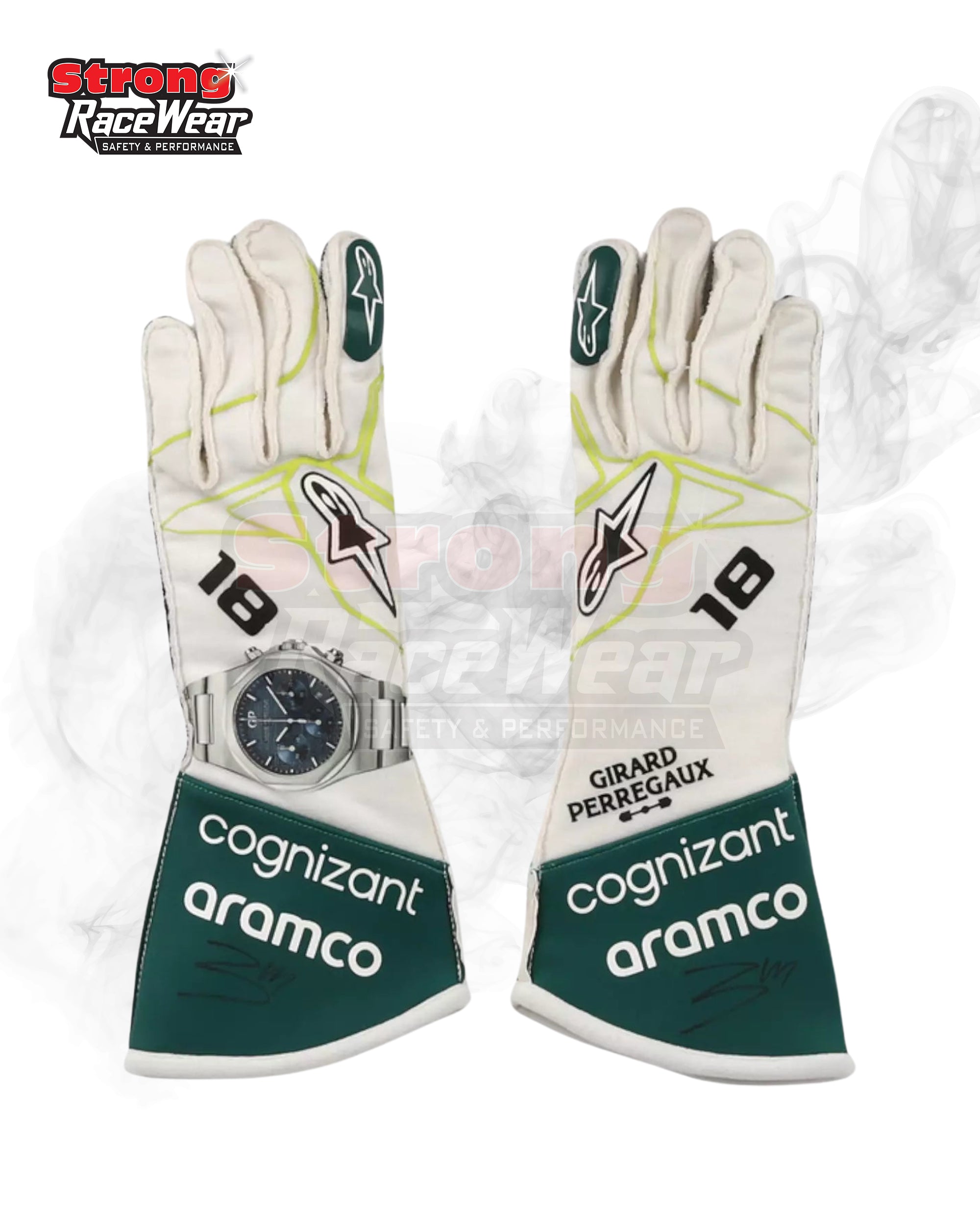 2022 Lance Stroll Race Gloves Strong Racewear