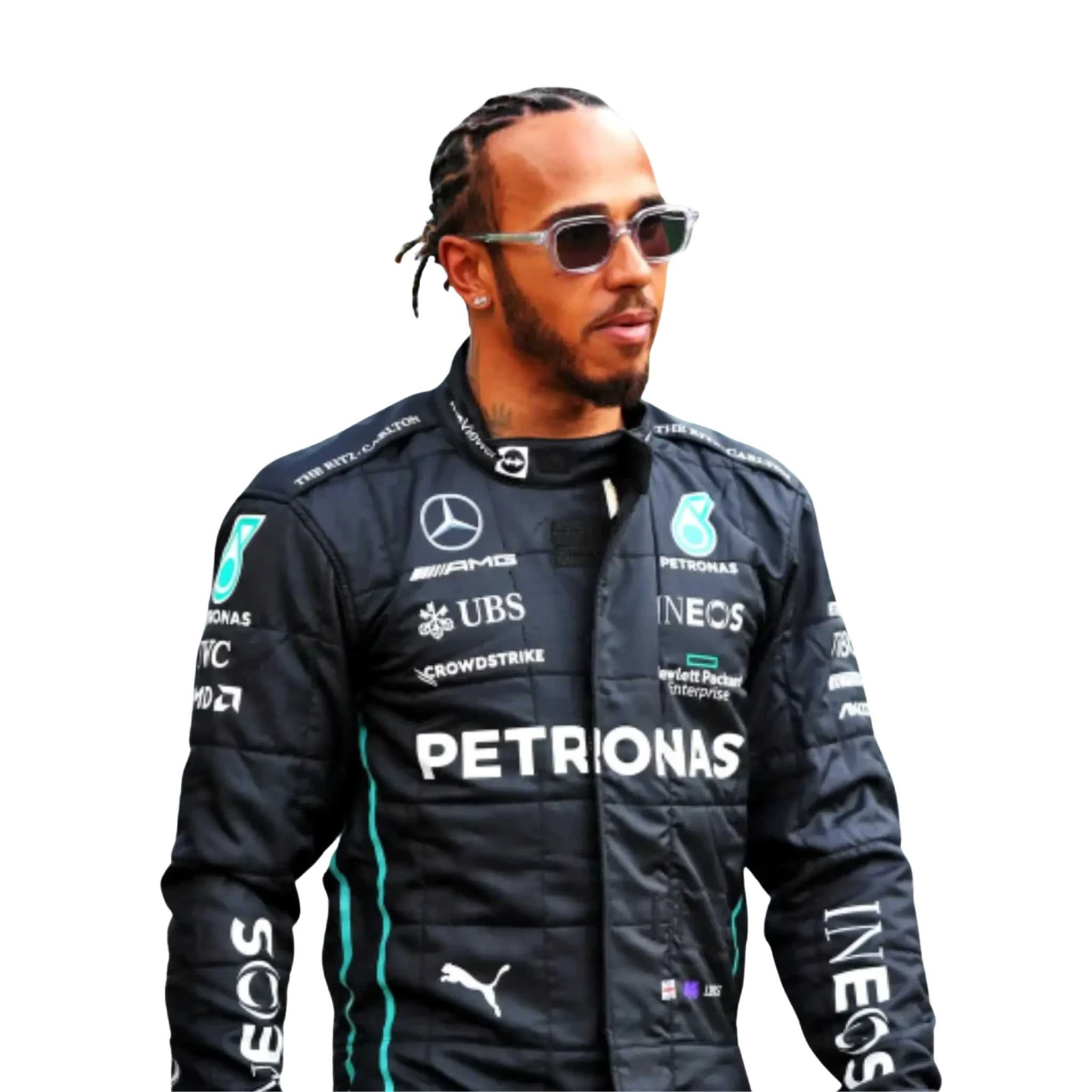 2022 Lewis Hamilton Replica Mercedes-AMG Petronas F1 Team Race Suit