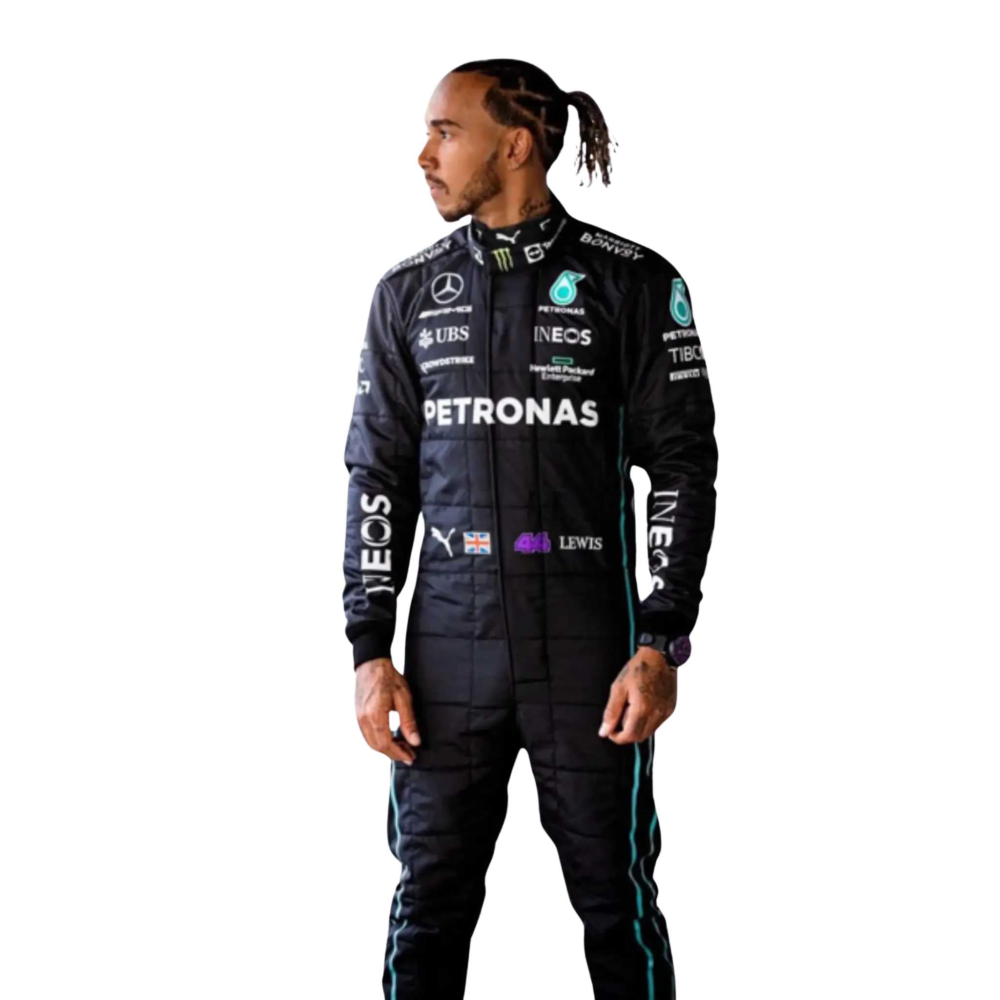 2022 Lewis Hamilton Replica Mercedes-AMG Petronas F1 Team Race Suit