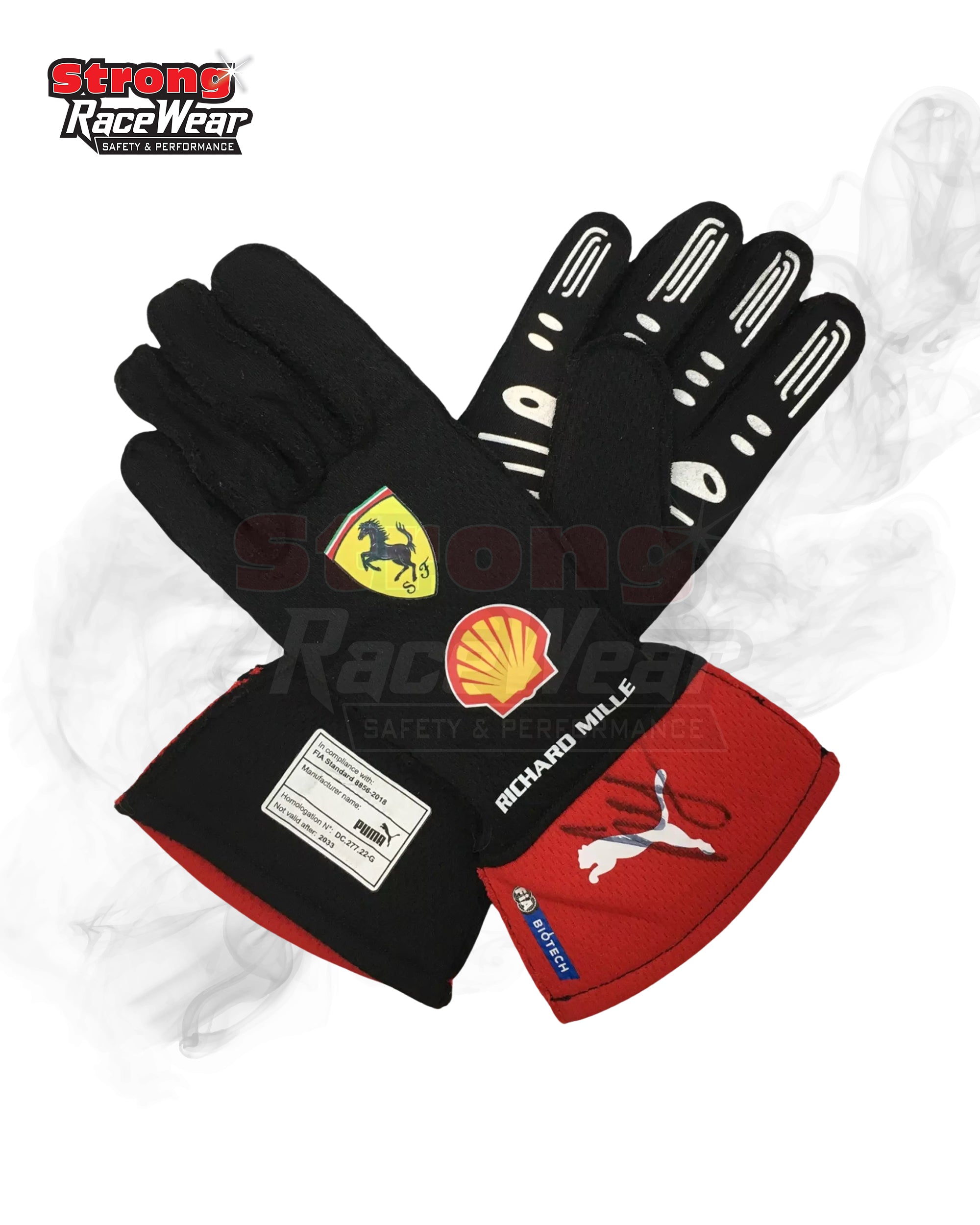 2023 Carlos Sainz Ferrari Gloves Strong Racewear