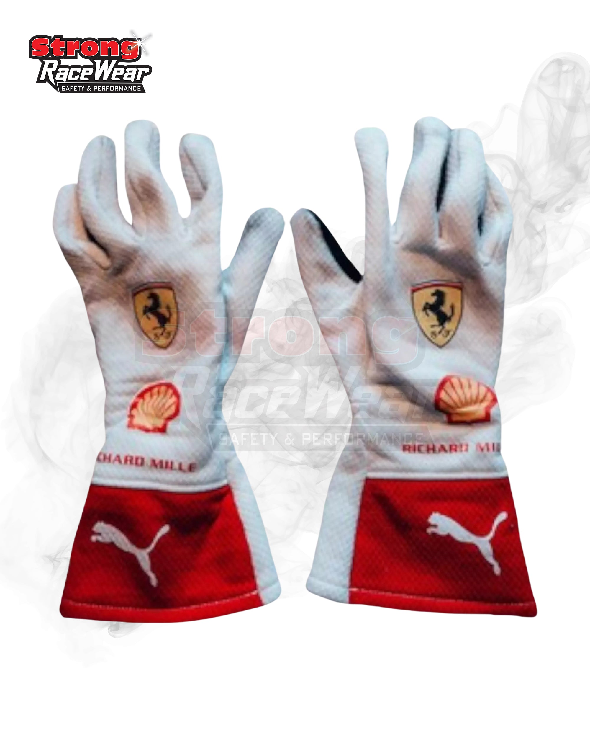 2023 Charles Leclerc Monaco GP Ferrari F1 Racing Gloves Strong Racewear