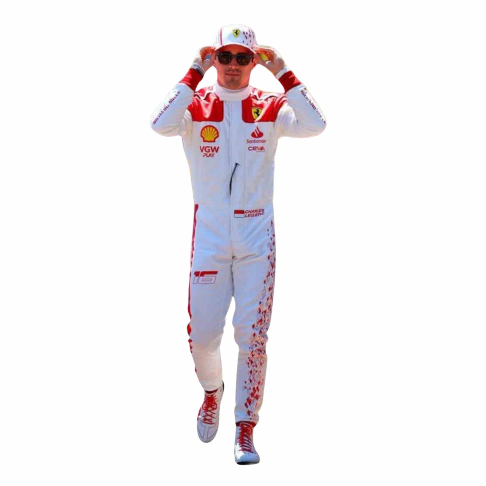 2023 Charles Leclerc Monaco GP Formula 1 Scuderia Ferrari Race Suit