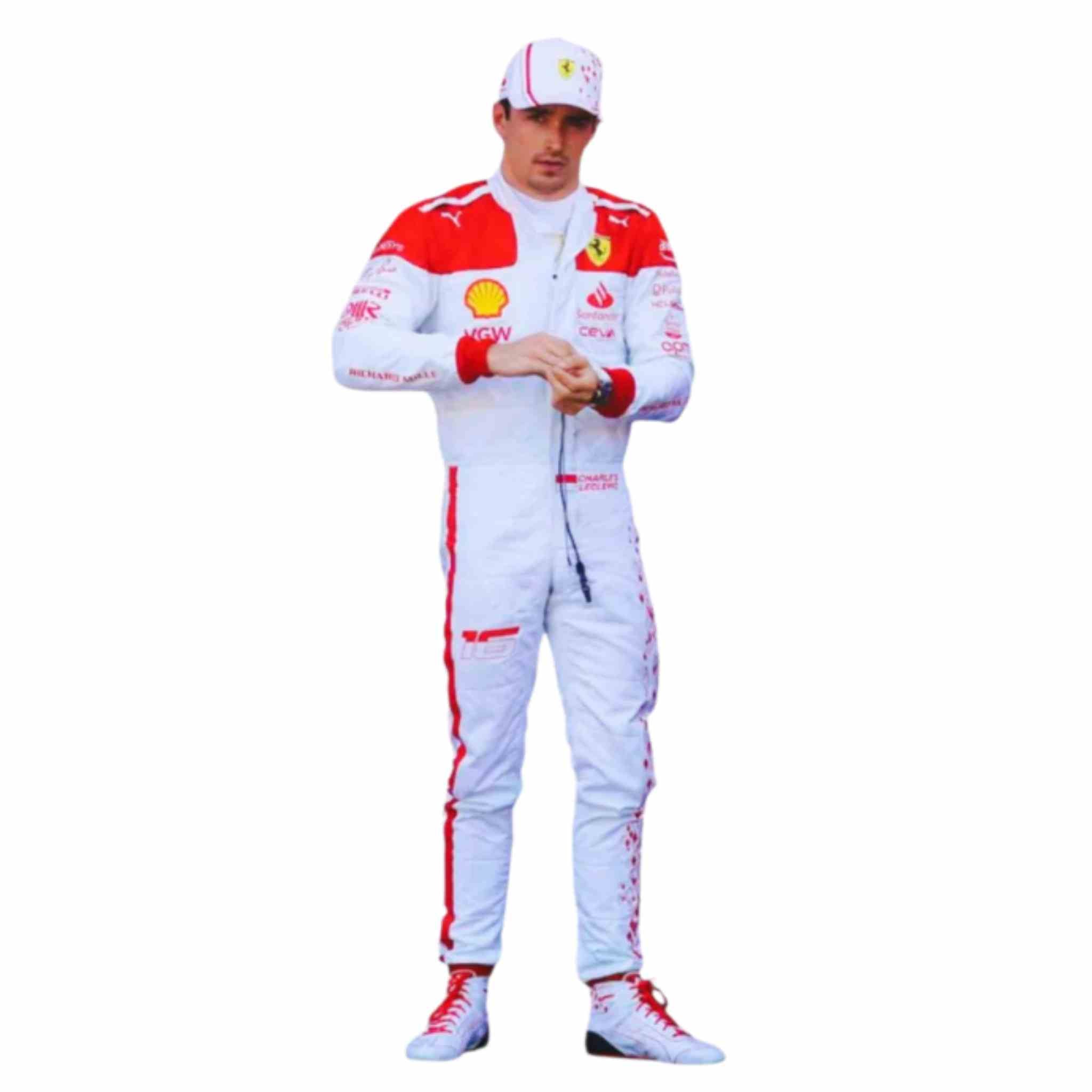 2023 Charles Leclerc Monaco GP Formula 1 Scuderia Ferrari Race Suit