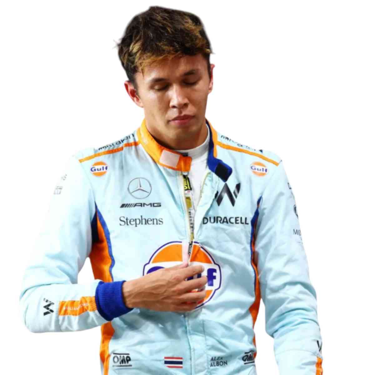 2023 New Alexander-Albon Gulf Race Suit Singapore GP