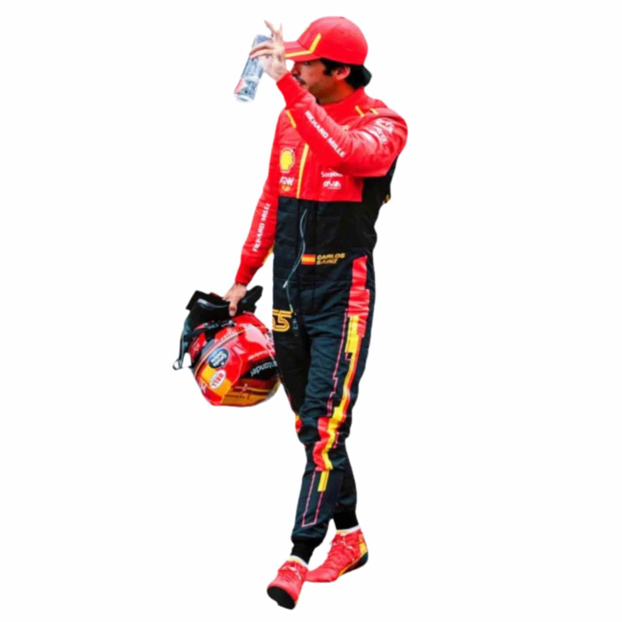 2023 Spain Carlos Sainz Special Grand Prix Scuderia Ferrari F1 Racing Suit
