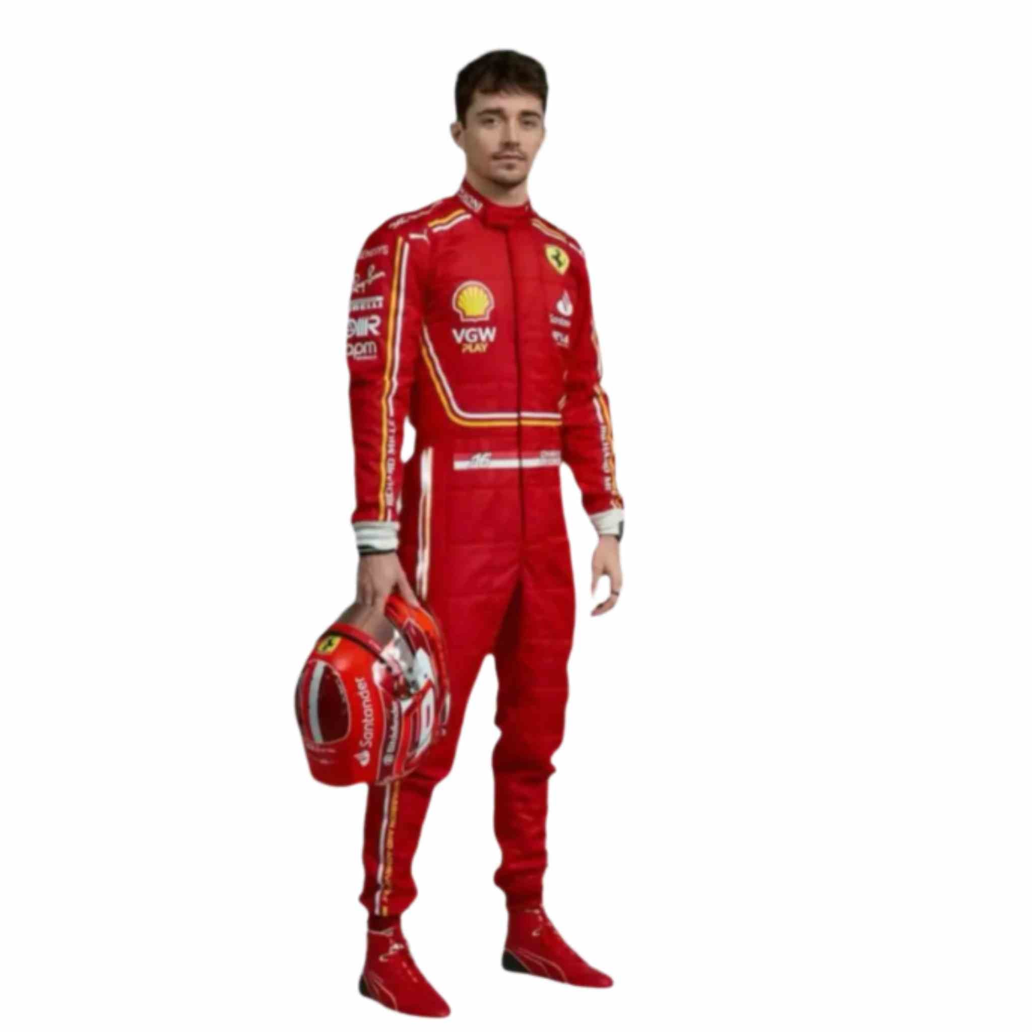 2024 Charles Leclerc Scuderia Ferrari Race suit New