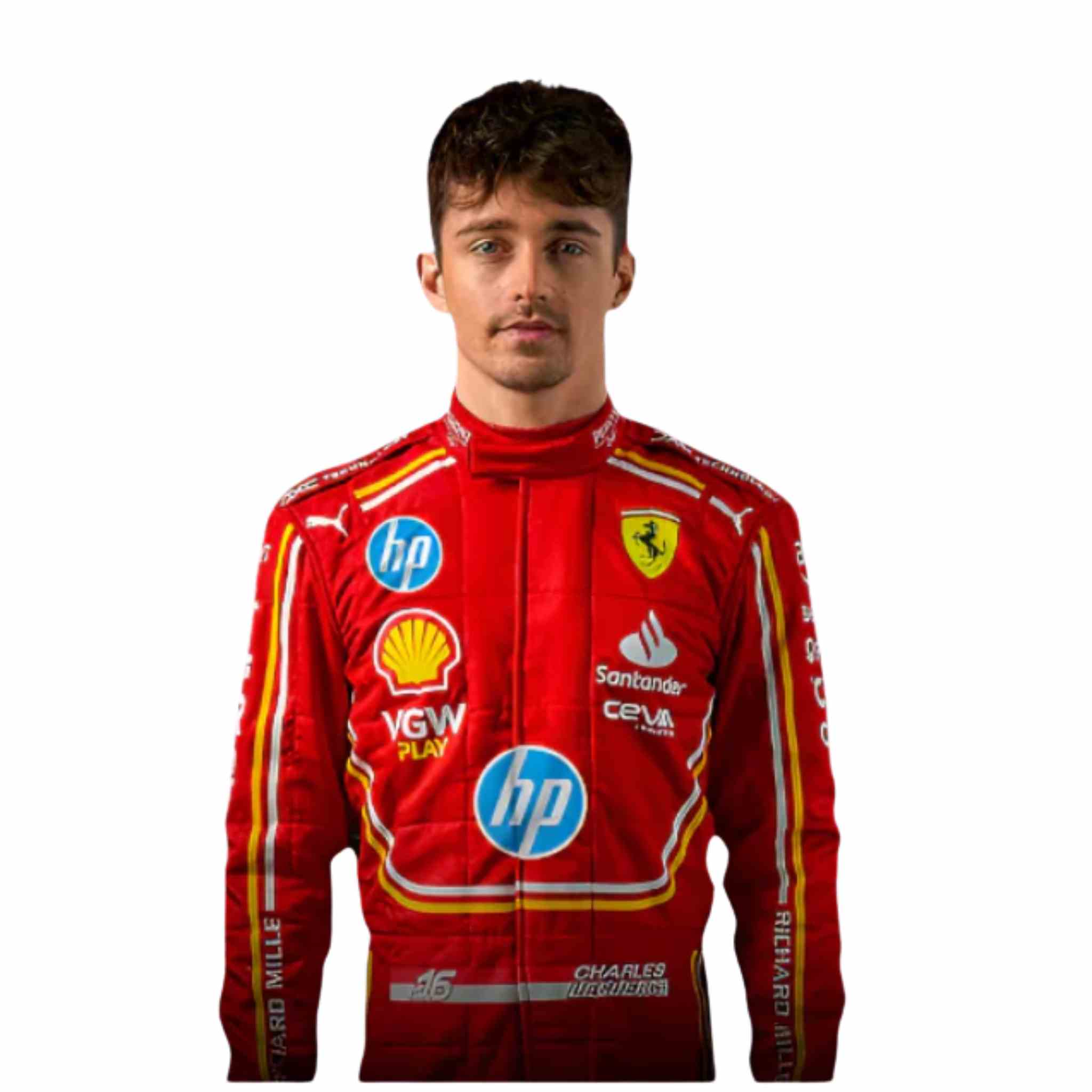 2024 Monaco GP Scuderia Ferrari Hp _ Charles Leclerc Race Suit