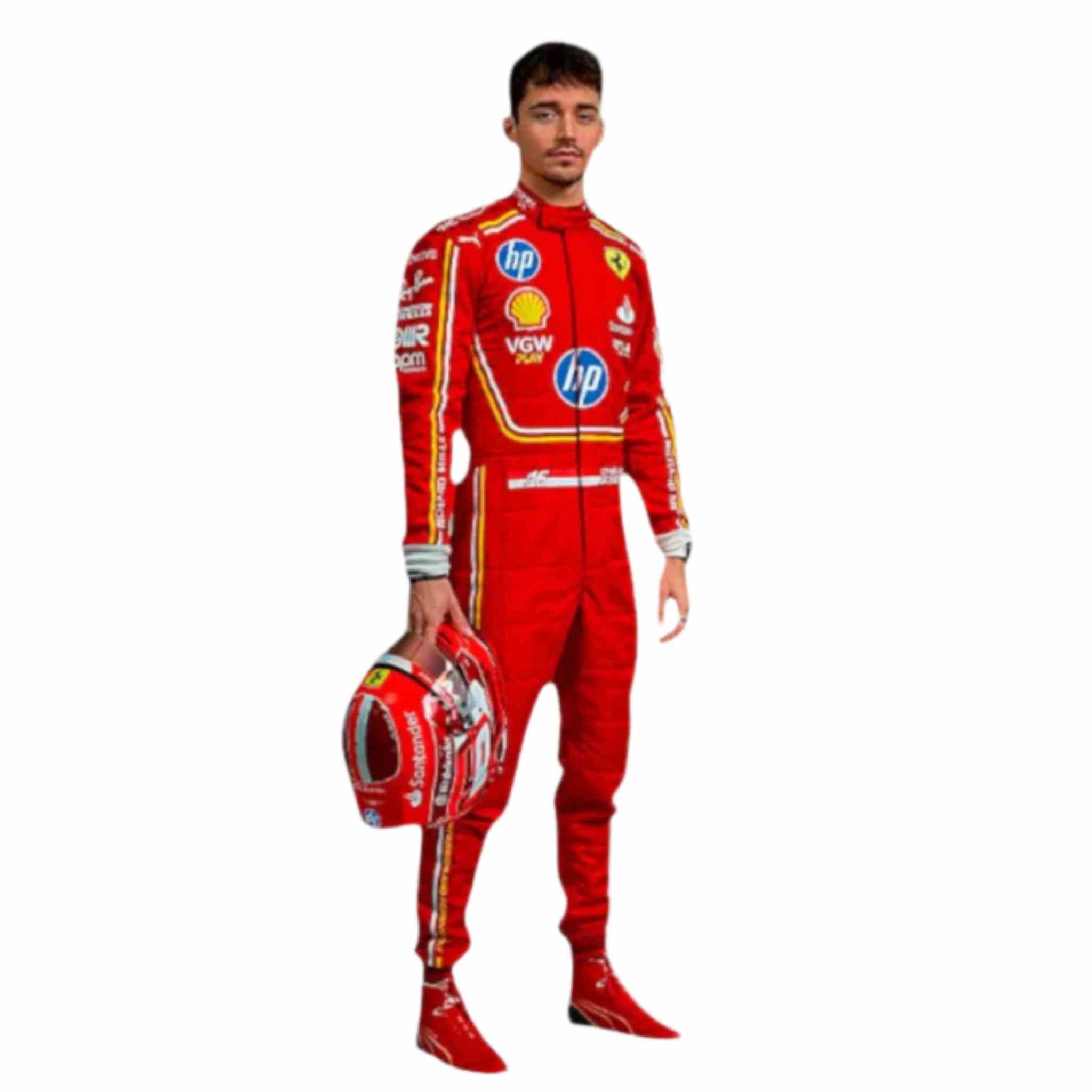 2024 Monaco GP Scuderia Ferrari Hp _ Charles Leclerc Race Suit