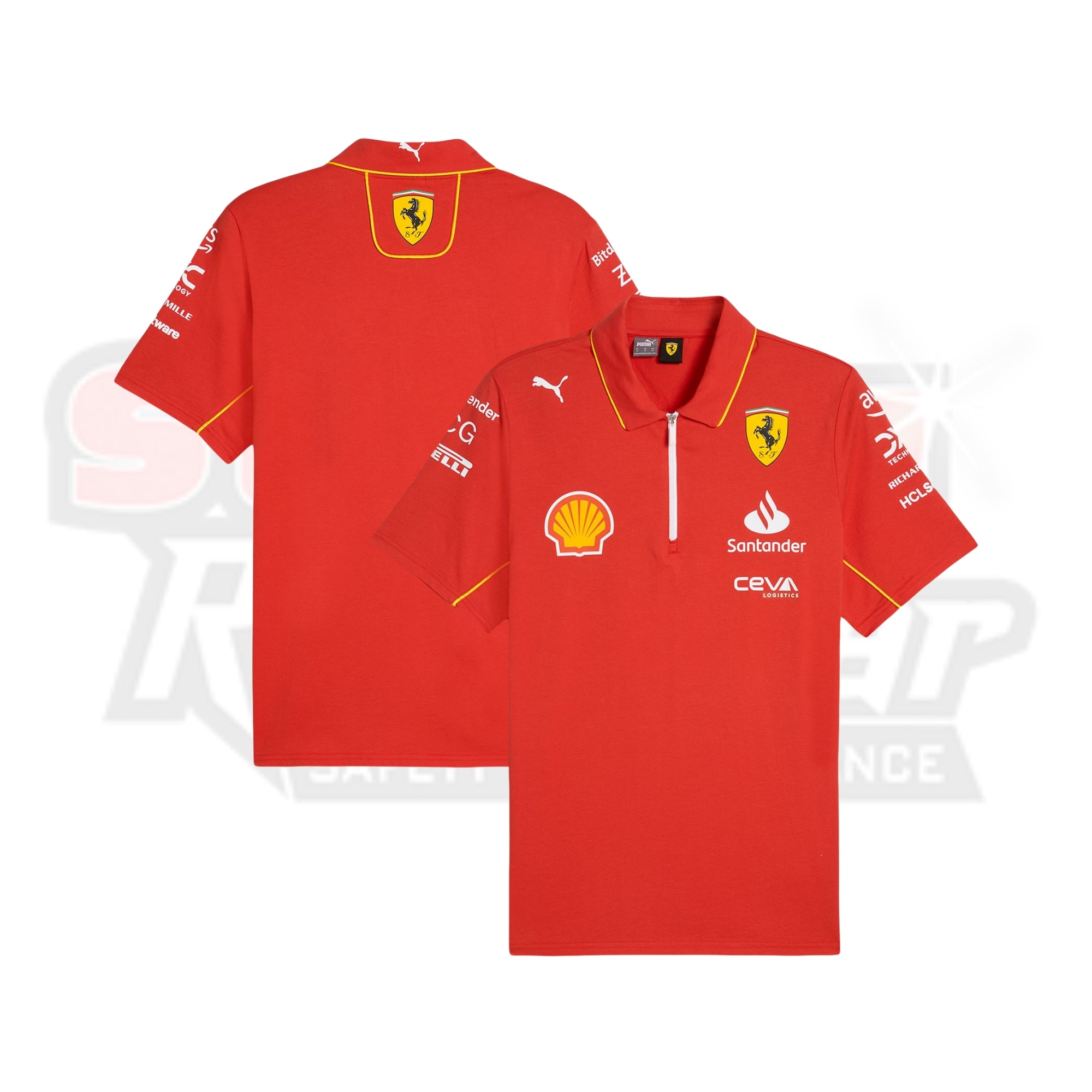 2024 Scuderia Ferrari Team Polo Shirt Strong Racewear