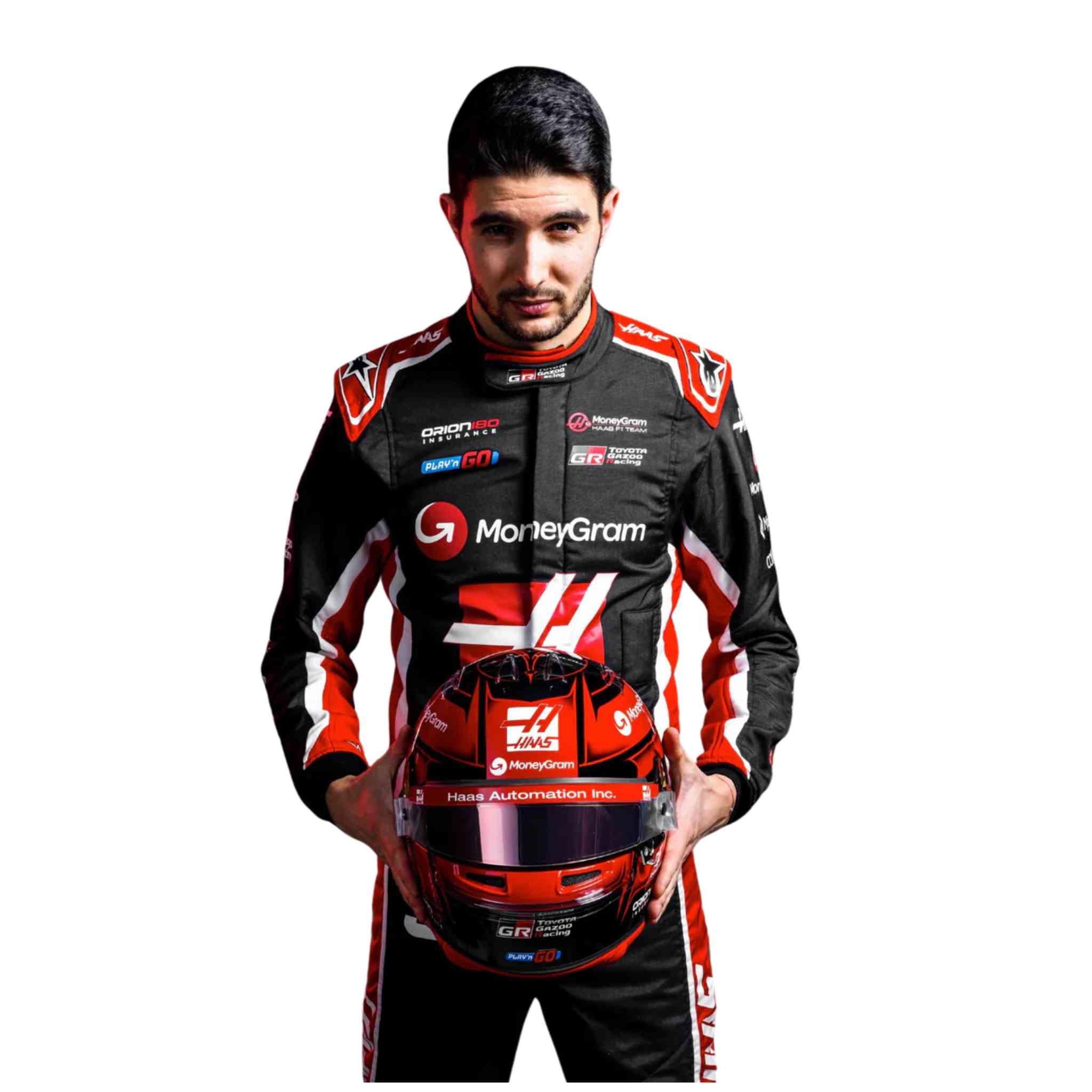 2025 Esteban Ocon MoneyGram Haas F1 Team Race Suit Replica