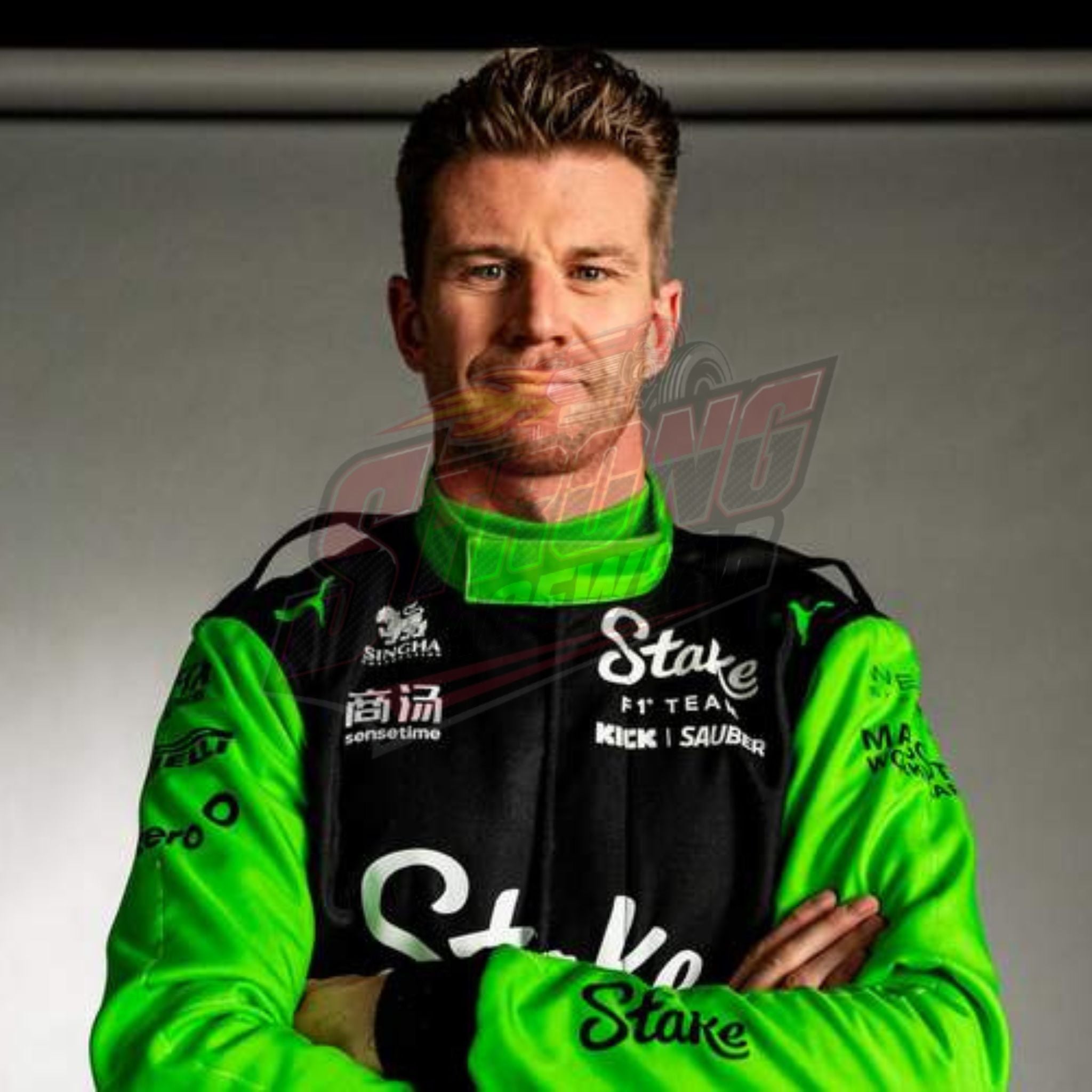 2025 Nico Hulkenberg Kick Sauber Stake F1 Team Racing Suit