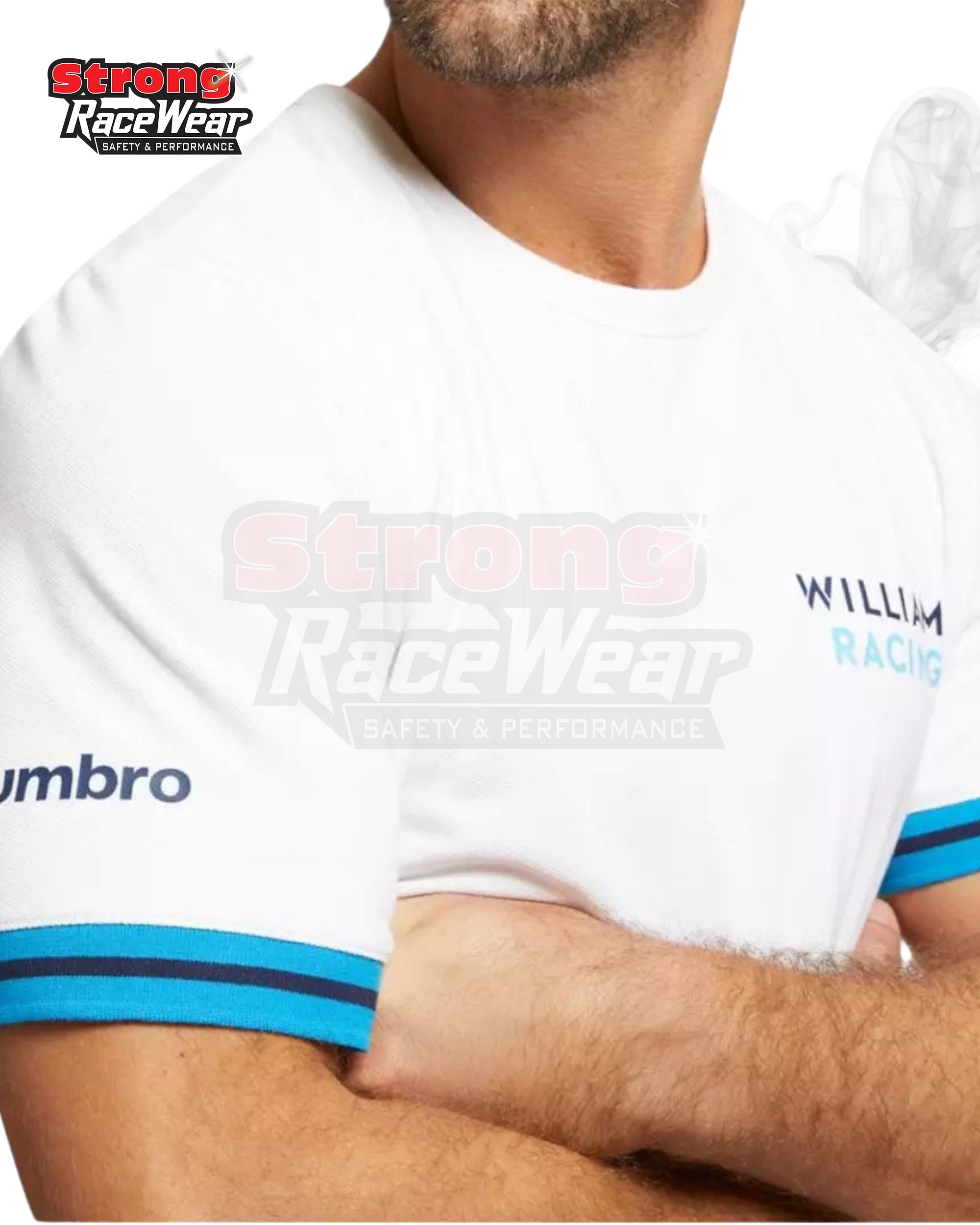 Alexander-Albon 2023 Men Off Track Presentation T-Shirt White Strong Racewear