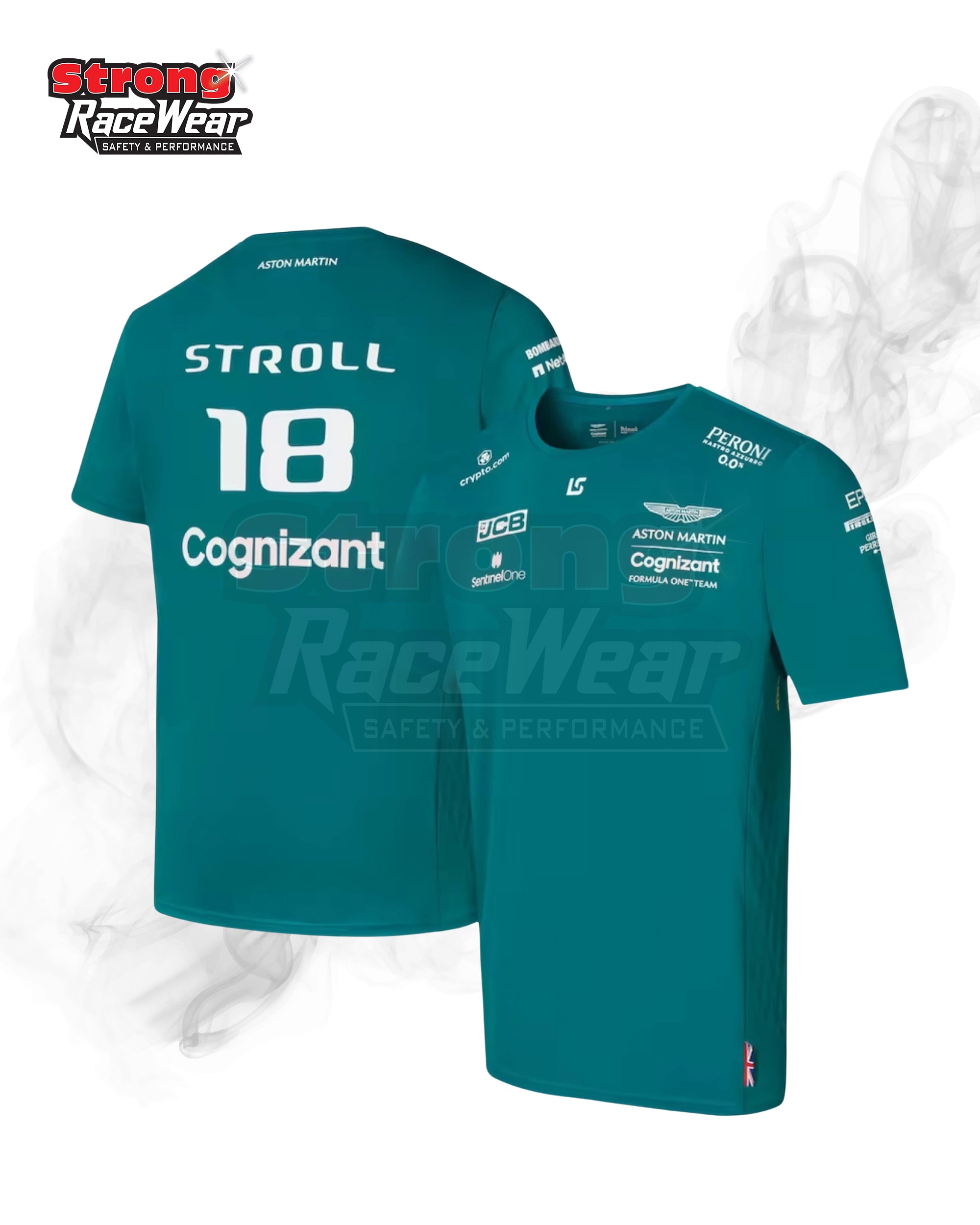 Aston Martin Cognizant F1 2022 Team Driver T-Shirt Lance Stroll Strong Racewear