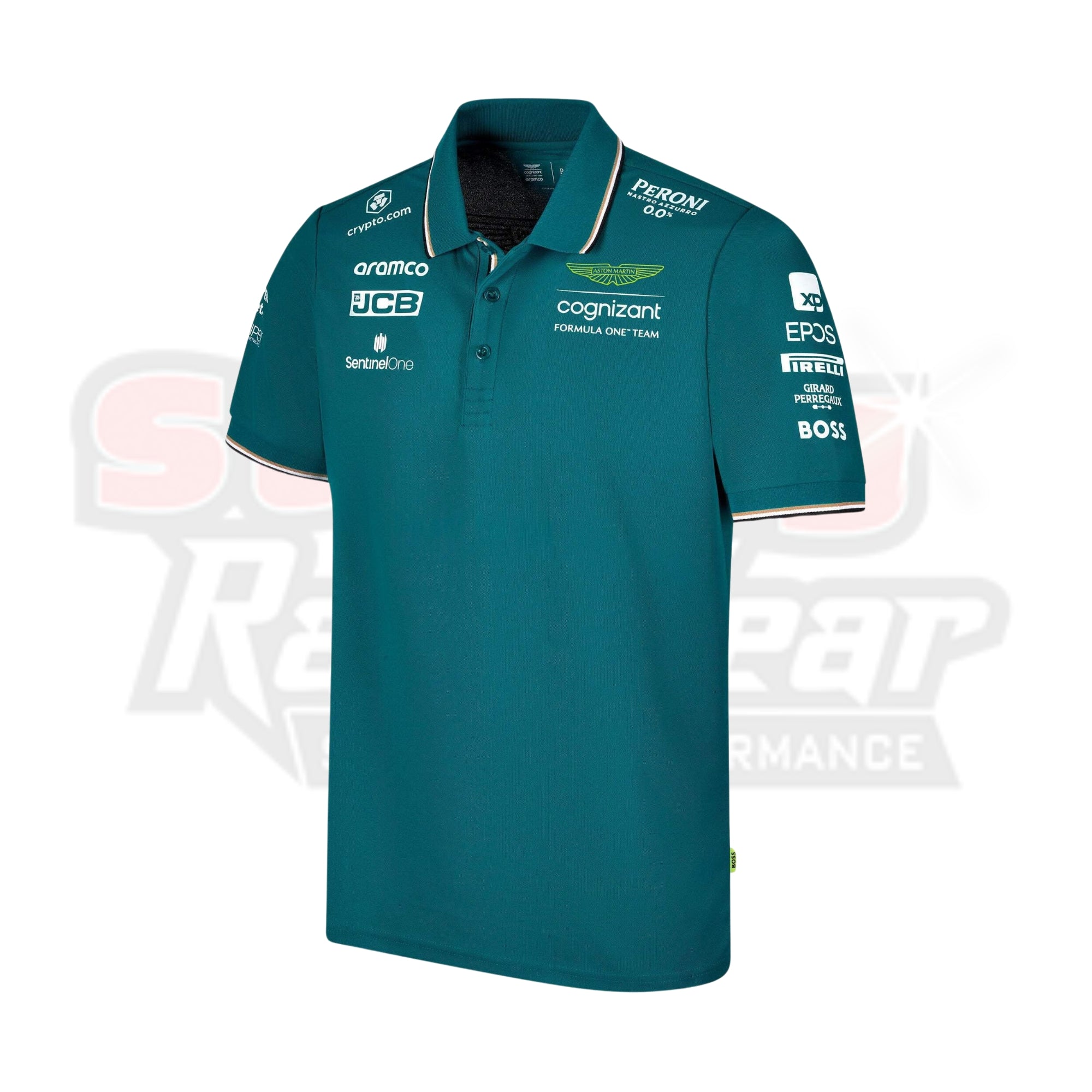 Aston Martin Aramco Cognizant F1 2023 Mens Team Polo Strong Racewear