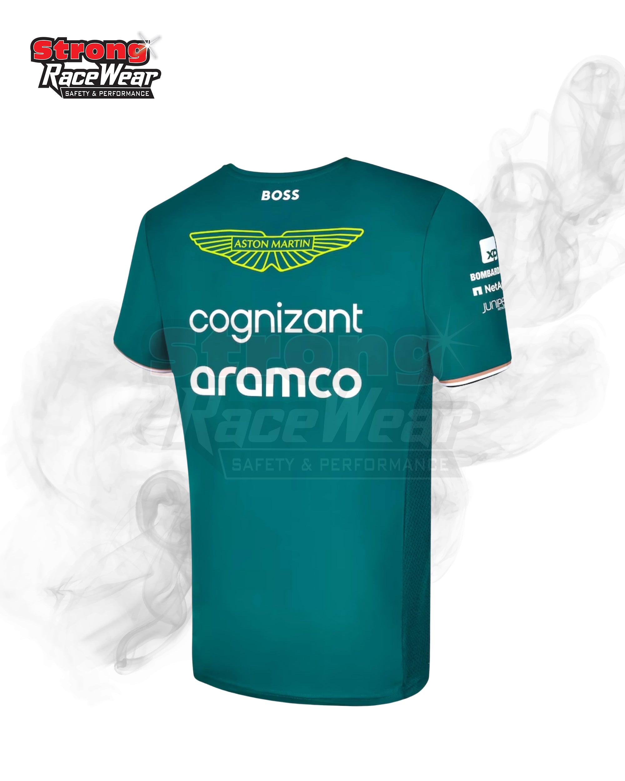Aston Martin Aramco Cognizant F1 2023 Team Driver T-Shirt Strong Racewear