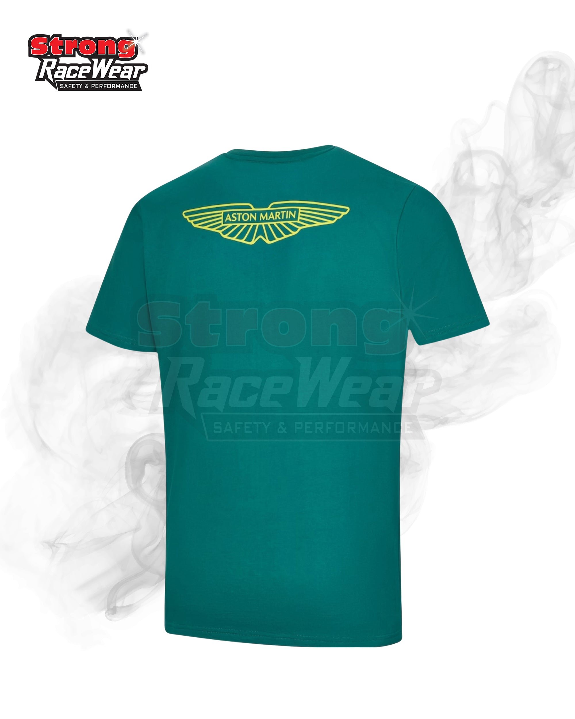 Aston Martin Aramco Cognizant F1 Life Style Logo Team Driver T-Shirt Green Strong Racewear