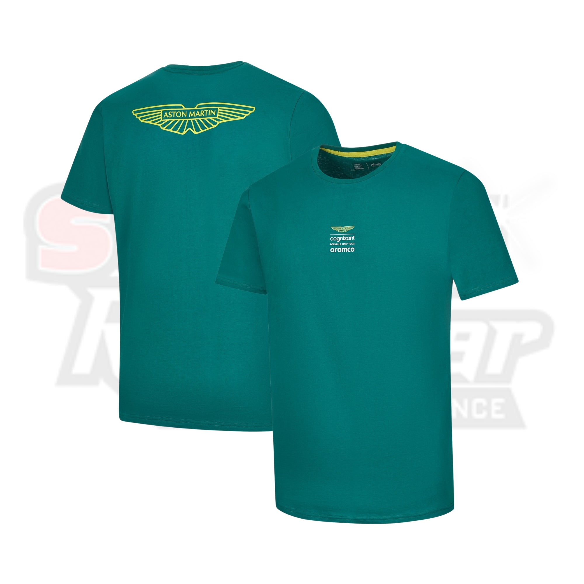 Aston Martin Aramco Cognizant F1 Lifestyle Logo T-Shirt-Green Strong Racewear