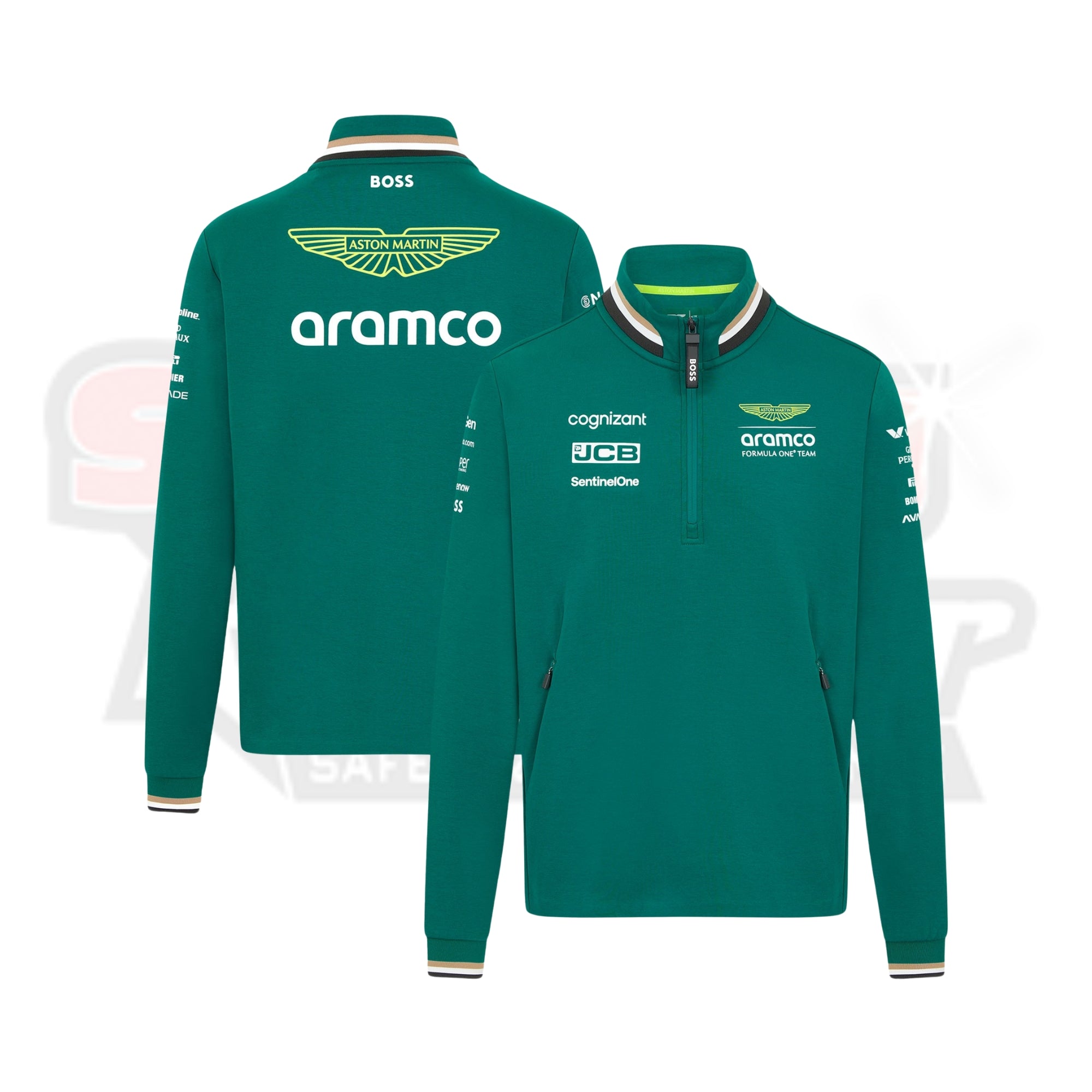 Aston Martin Aramco F1 2024 Team 1_4 Zip Strong Racewear