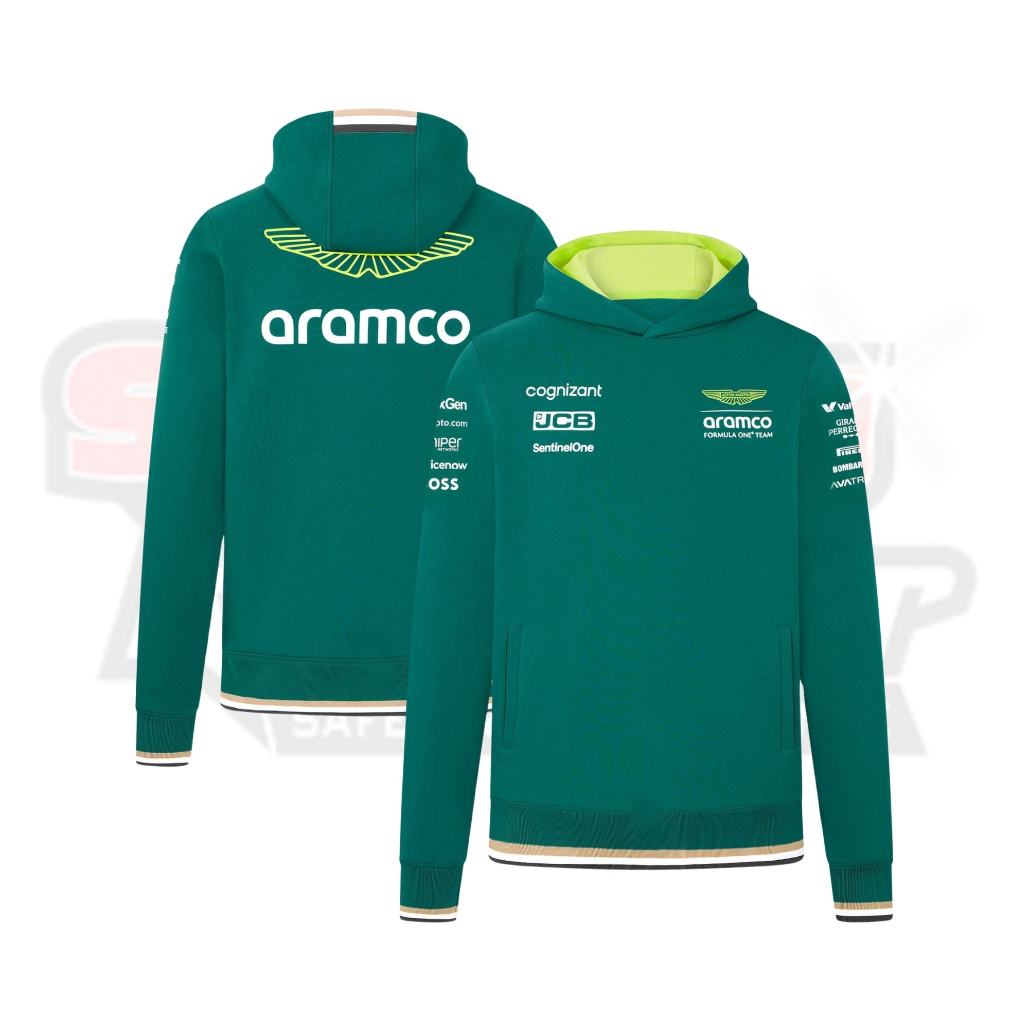 Aston Martin Aramco F1 2024 Team Driver Hoodie Strong Racewear